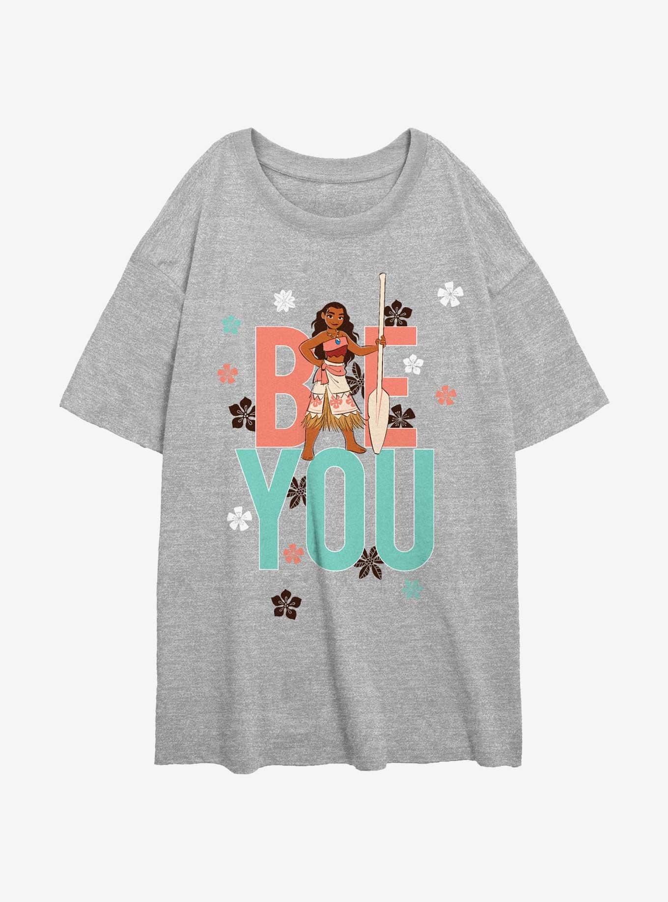 Disney Moana Be You Womens Oversized T-Shirt, ATH HTR, hi-res