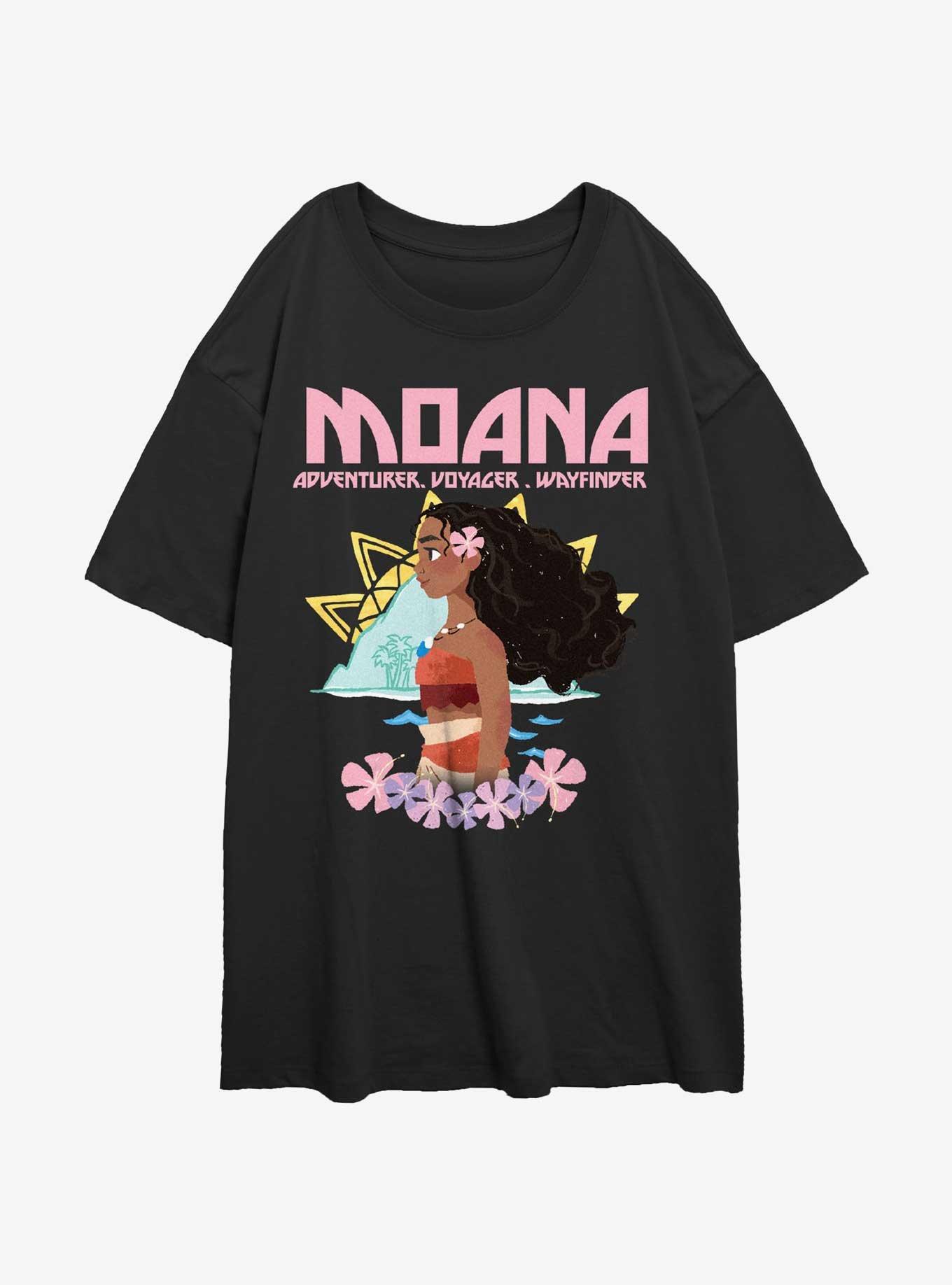 Disney Moana Voyager And Adventurer Womens Oversized T-Shirt, , hi-res