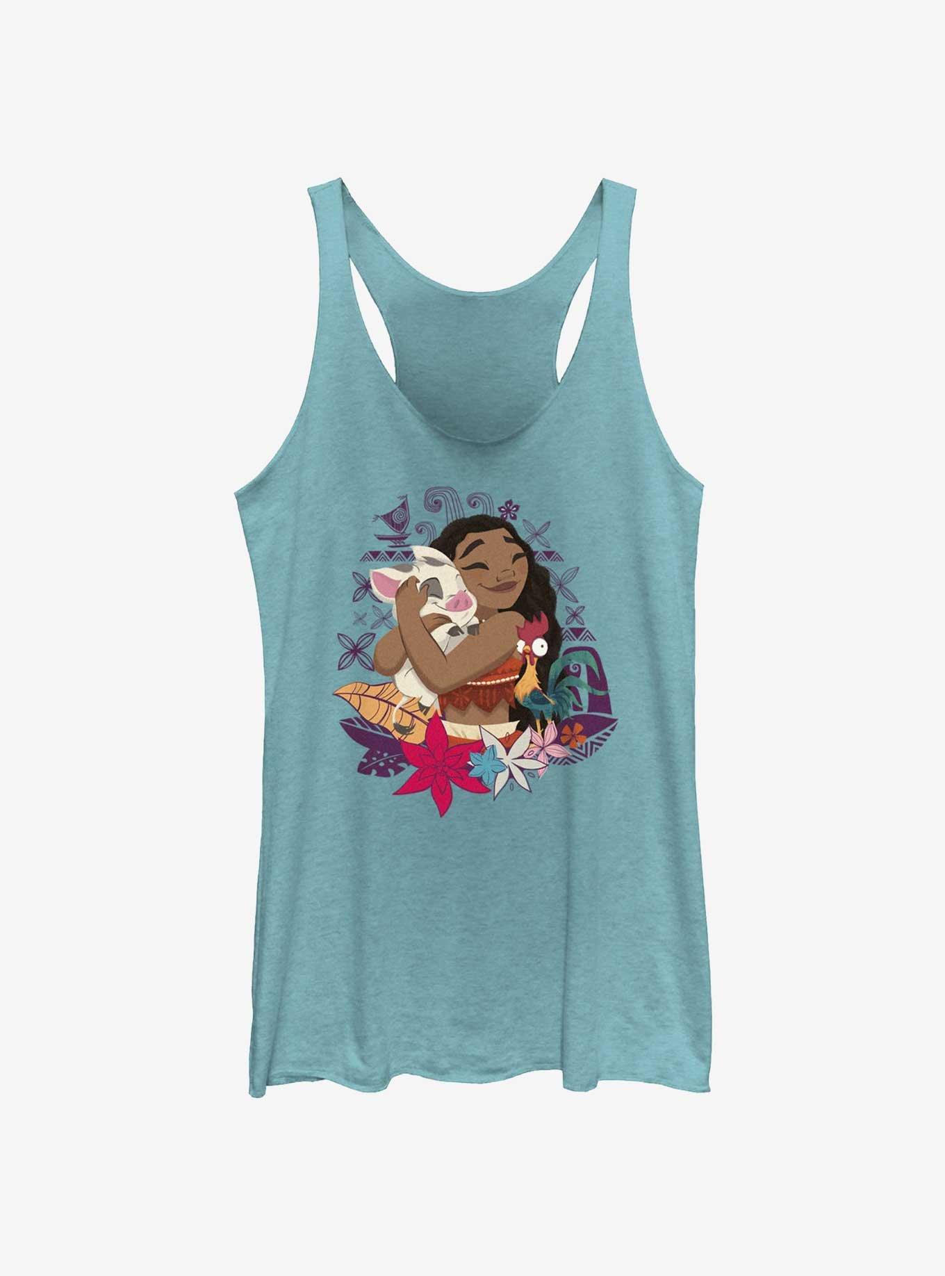 Disney Moana Happy Hug Womens Tank, TAHI BLUE, hi-res