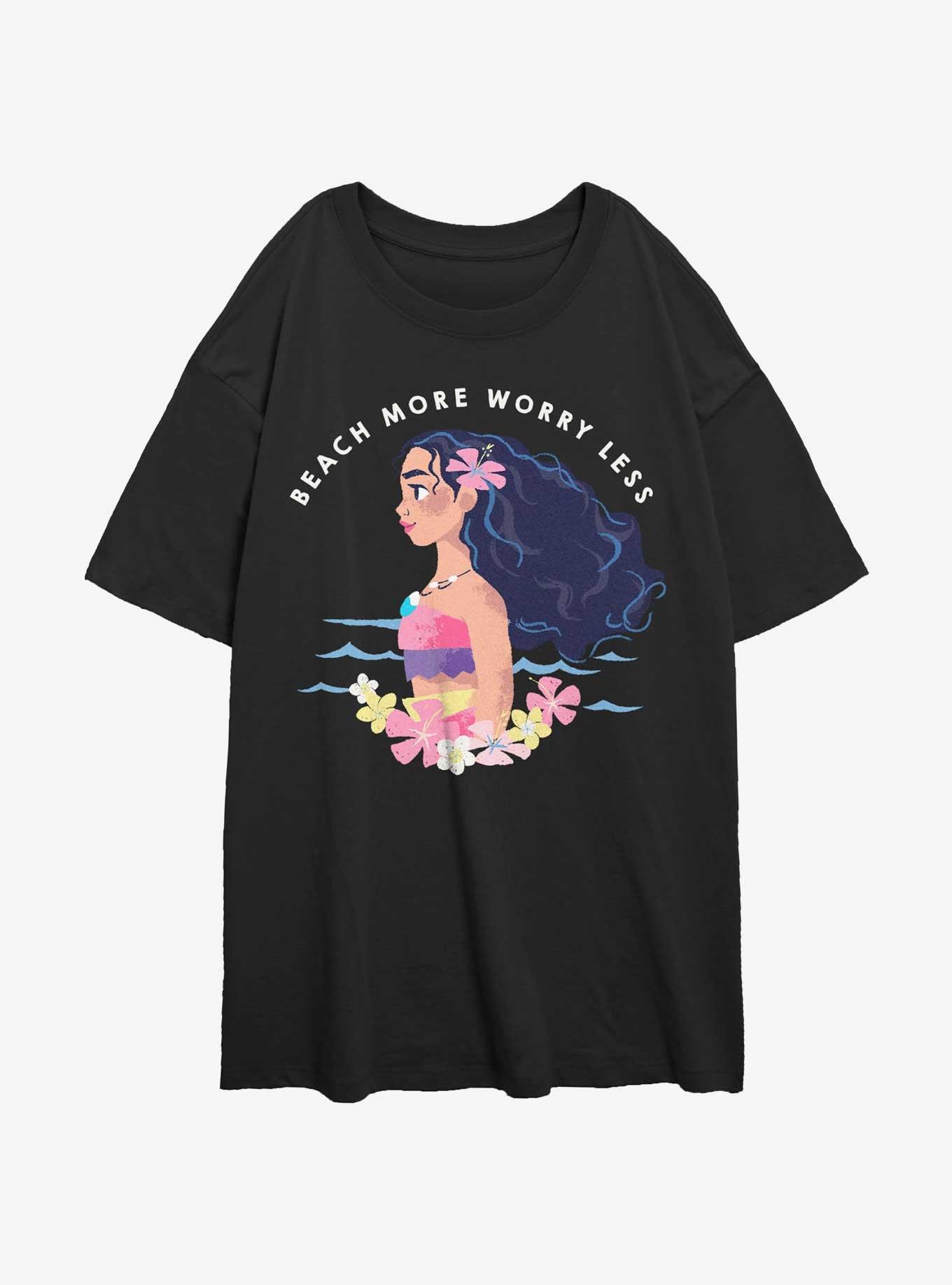 Disney Moana Worry Less Womens Oversized T-Shirt, , hi-res