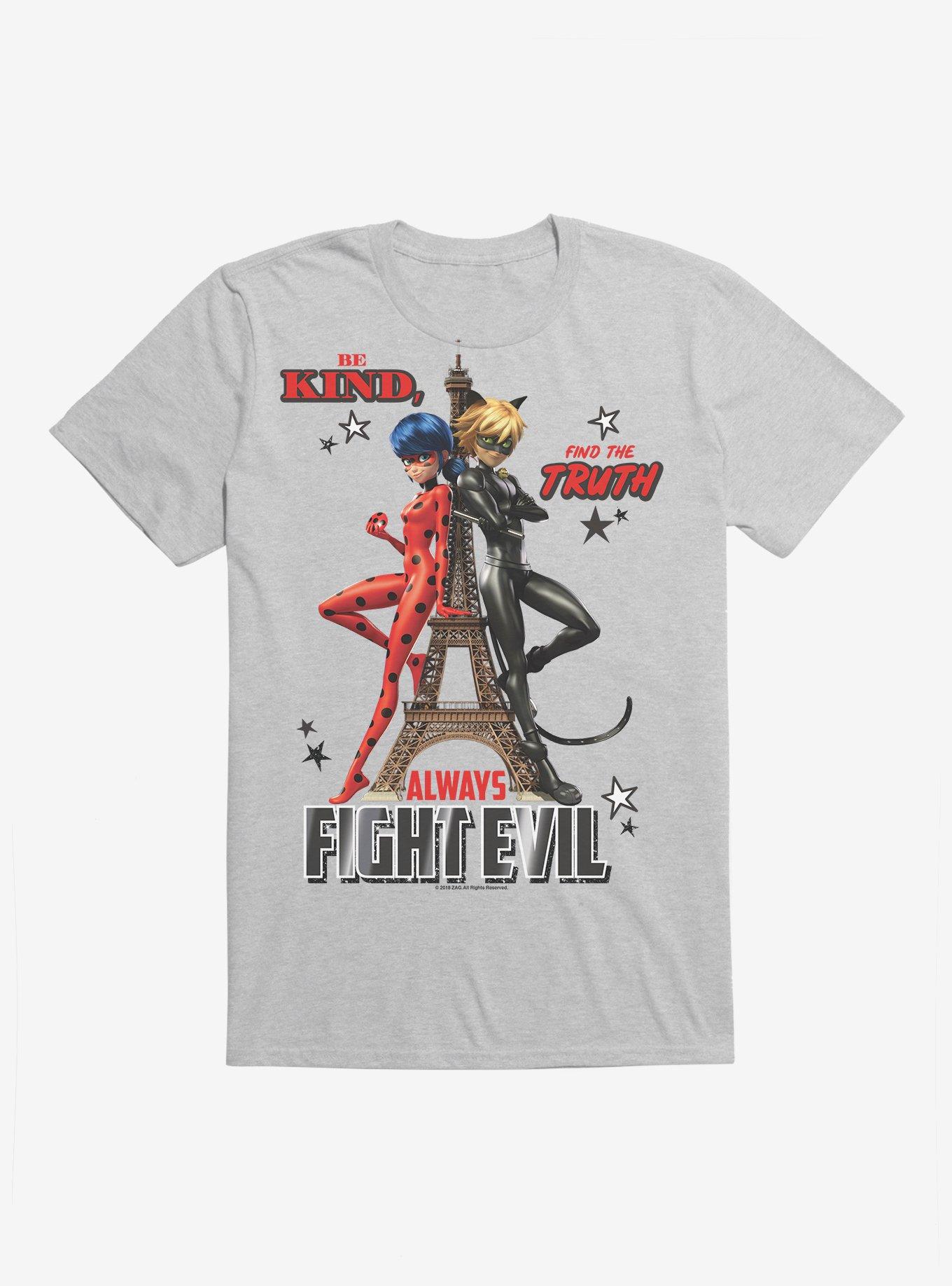 Miraculous: Tales of Ladybug & Cat Noir Always Fight Evil T-Shirt, , hi-res