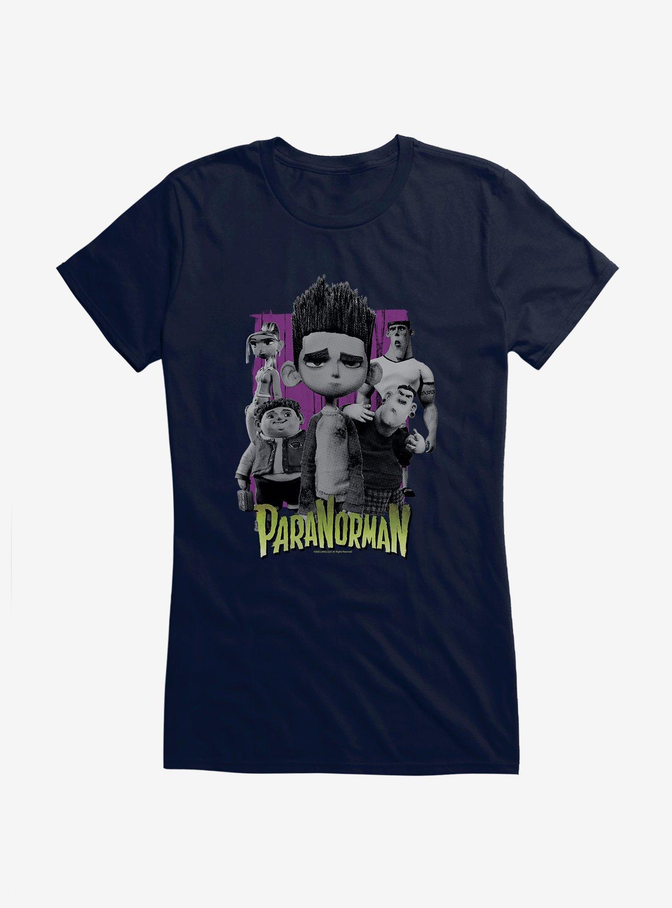 Paranorman Group Portrait Girls T-Shirt, NAVY, hi-res