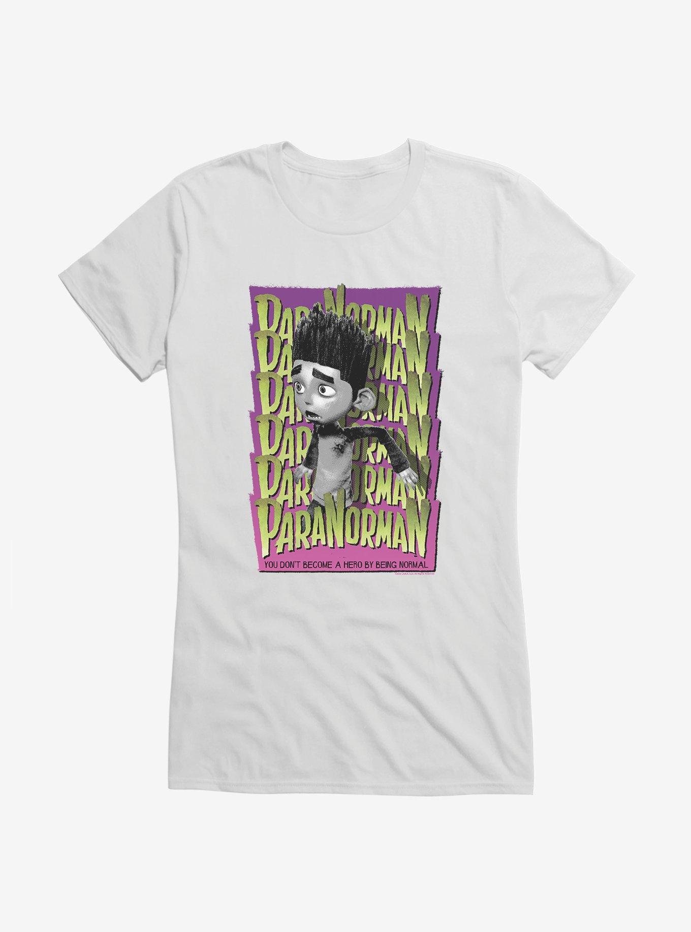 Paranorman Hero Stack Girls T-Shirt, WHITE, hi-res