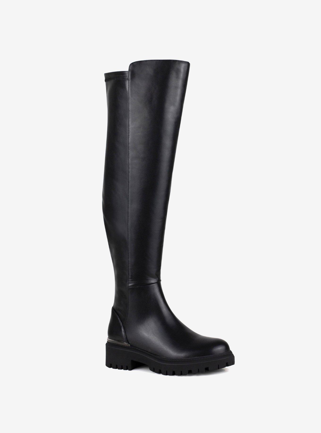 Freeport Stretch Over The Knee Boot Black