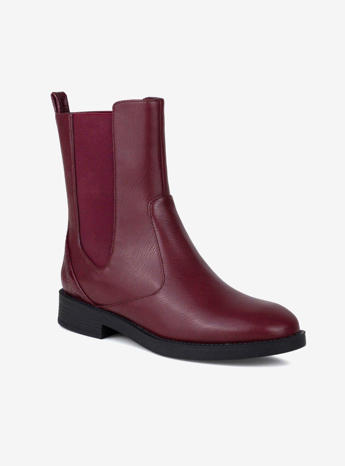Cassidy Stretch Chelsea Boot Burgundy