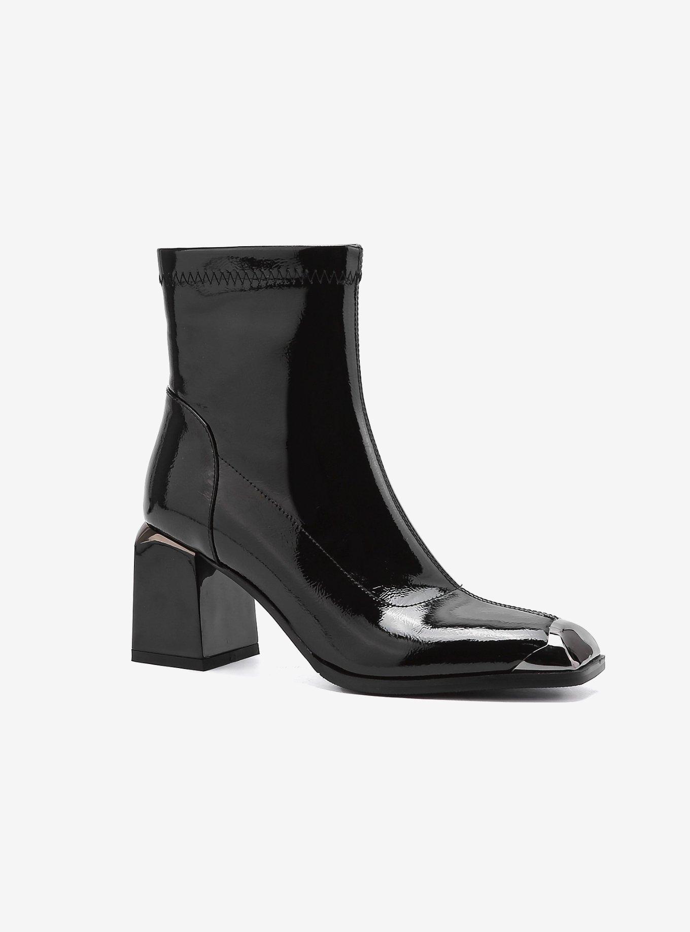 Fortune Block Metal Heel Bootie Black, , hi-res