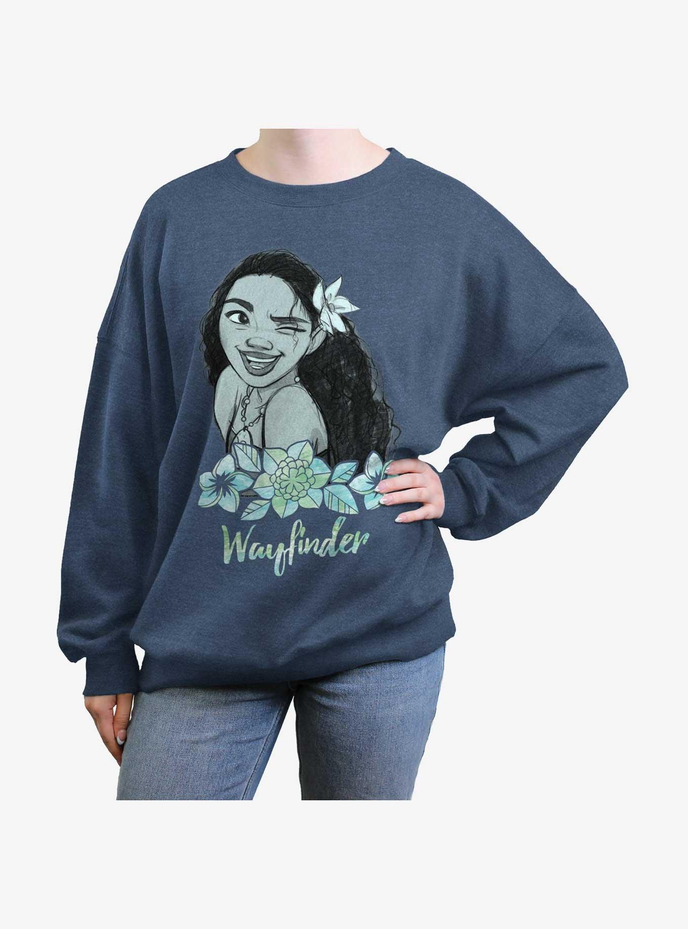 Disney Moana Wink Womens Oversized Sweatshirt, , hi-res