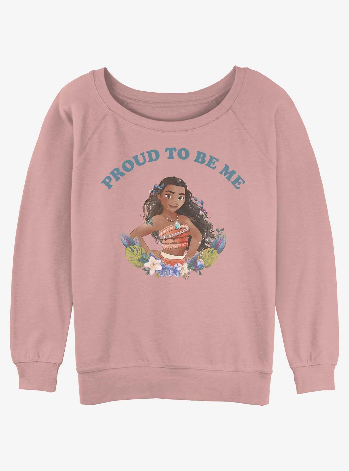 Disney Moana Proud To Be Me Womens Slouchy Sweatshirt, , hi-res