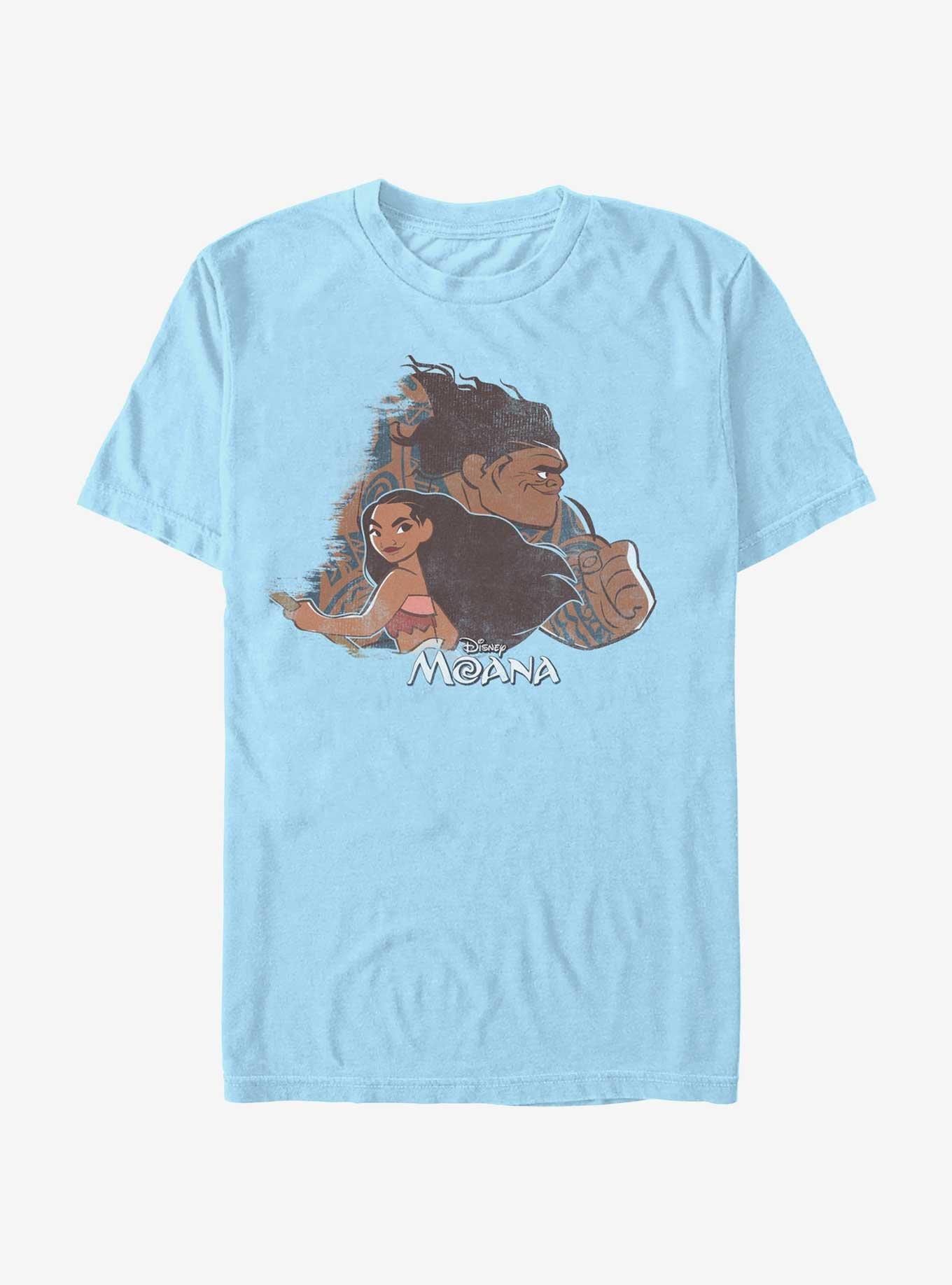 Disney Moana With Maui Team T-Shirt, LT BLUE, hi-res