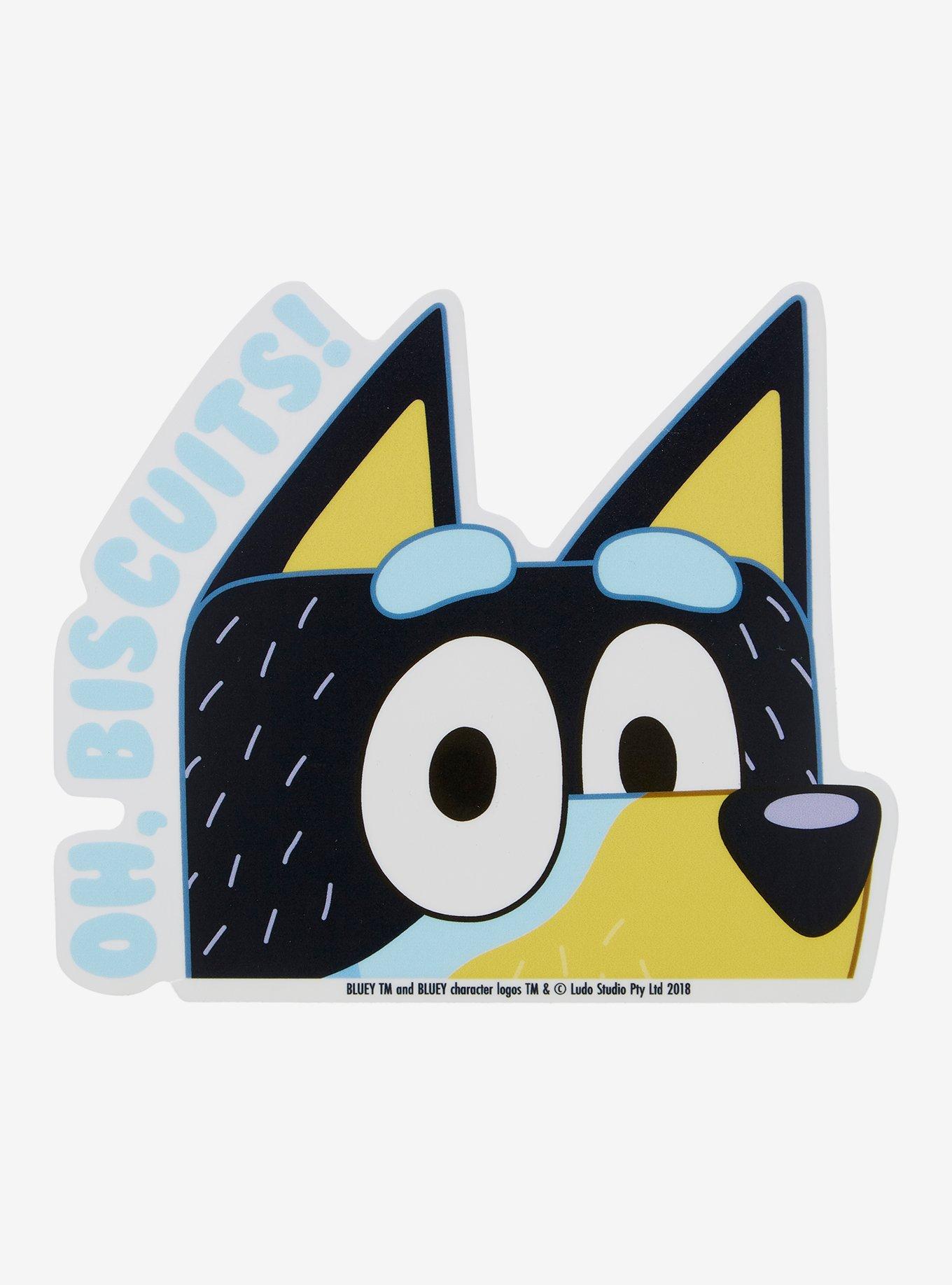 Bluey Bandit Oh Biscuits Peeker Car Decal, , hi-res