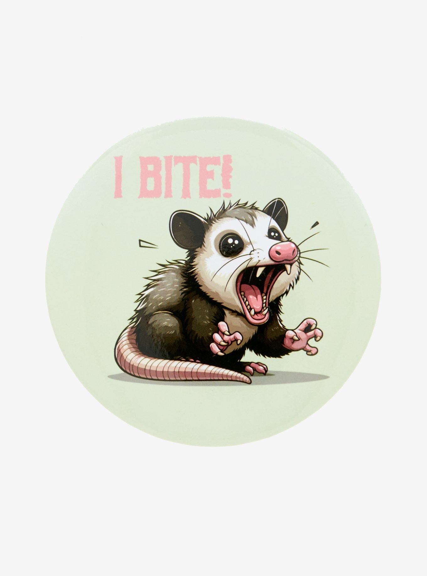 Possum I Bite 3 Inch Button, , hi-res