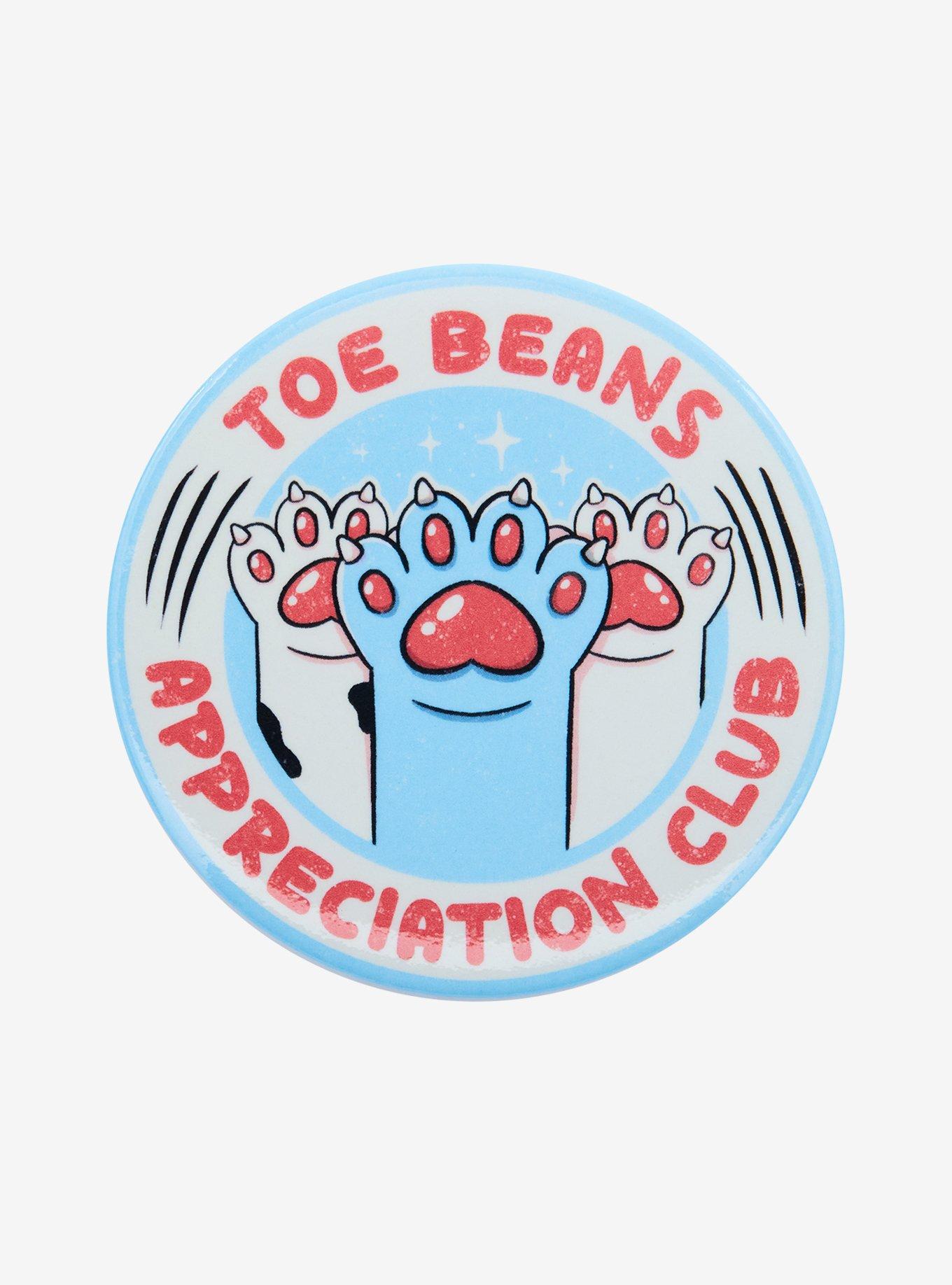 Toe Beans Appreciation Club 3 Inch Buttons, , hi-res
