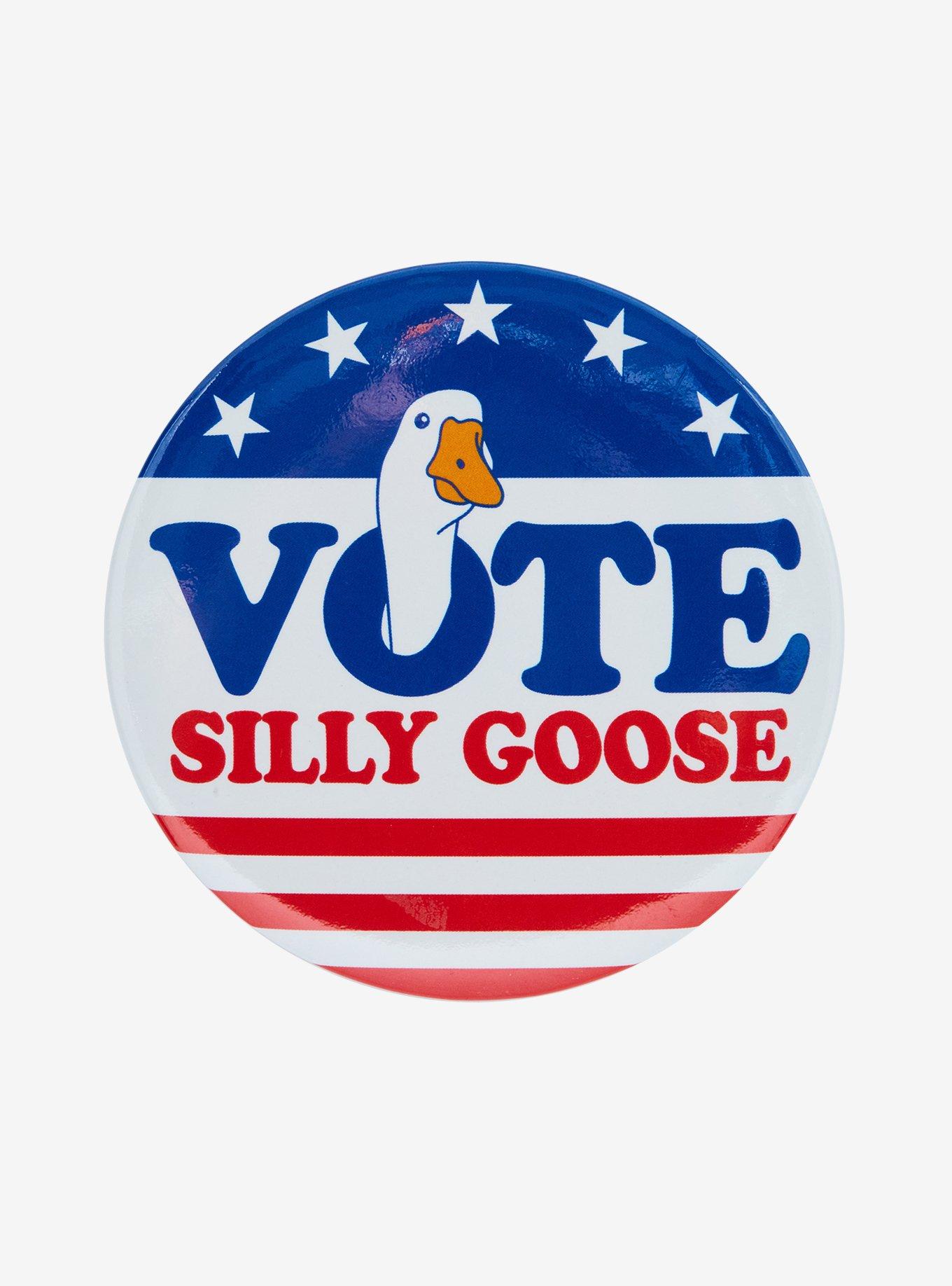 Vote Silly Goose 3 Inch Button, , hi-res