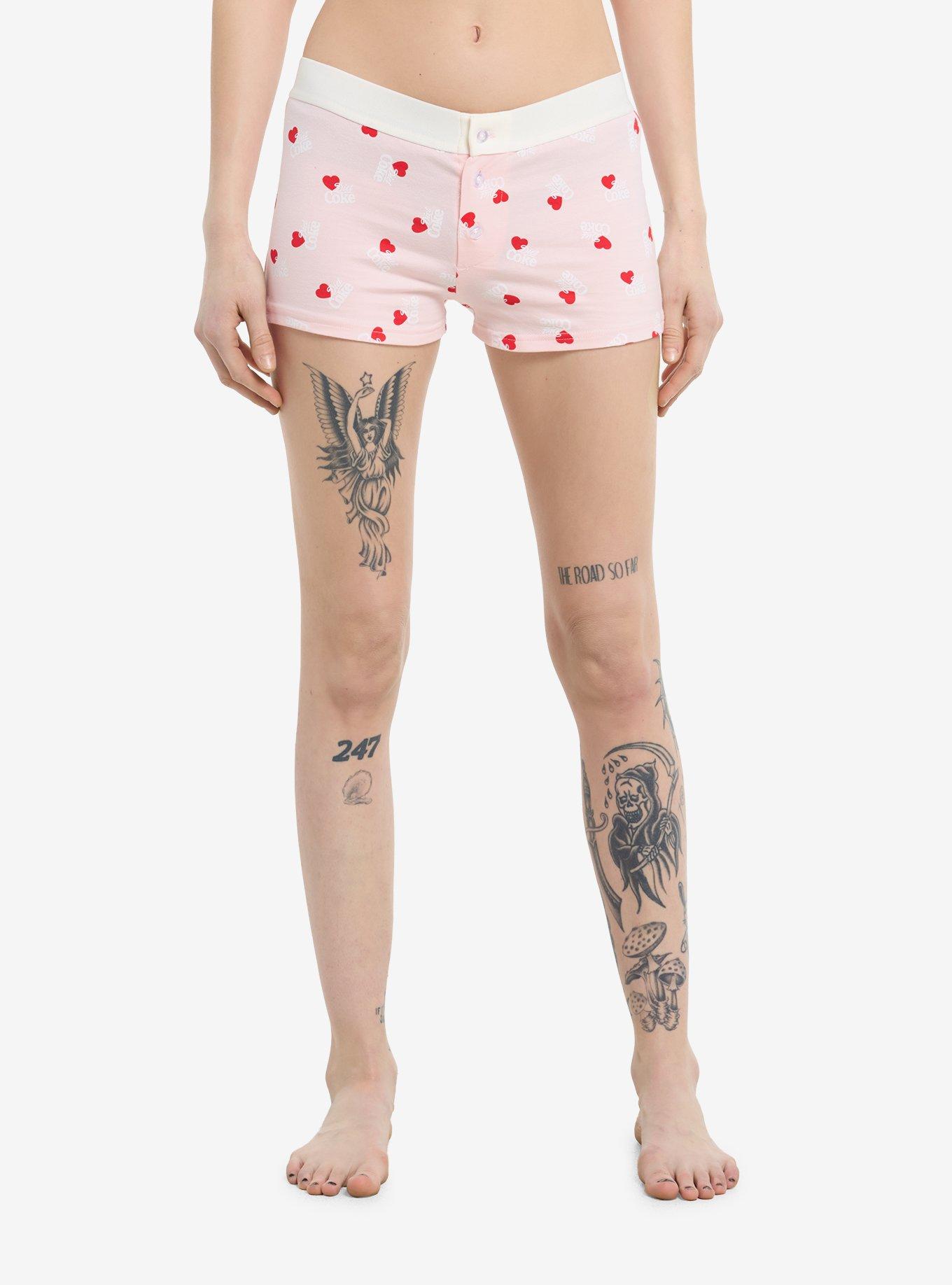 Coca-Cola Pink Diet Coke Hearts Girls Boyshorts, , hi-res