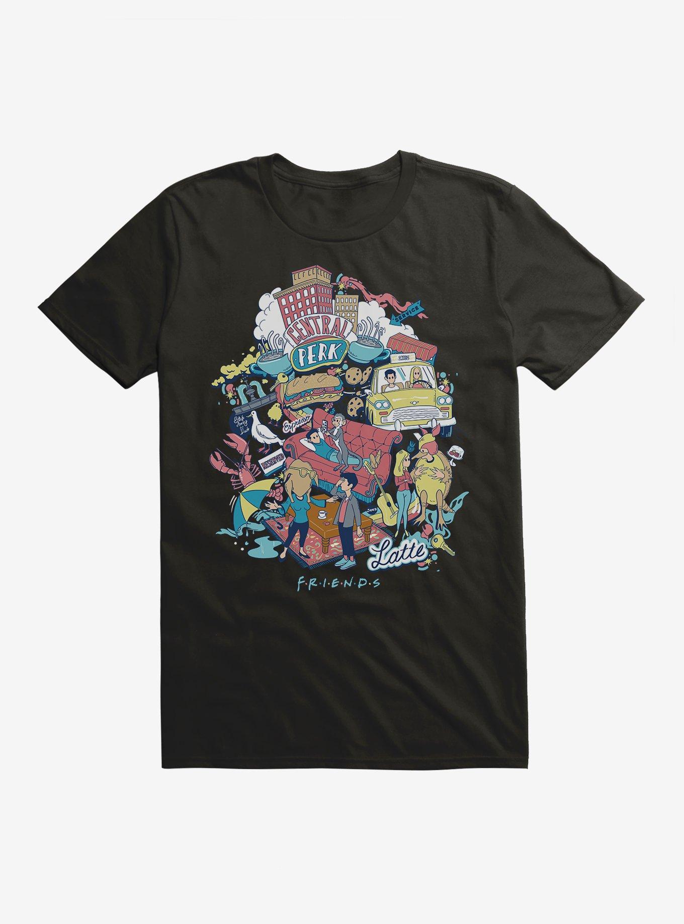 Friends Iconic Collage T-Shirt, BLACK, hi-res