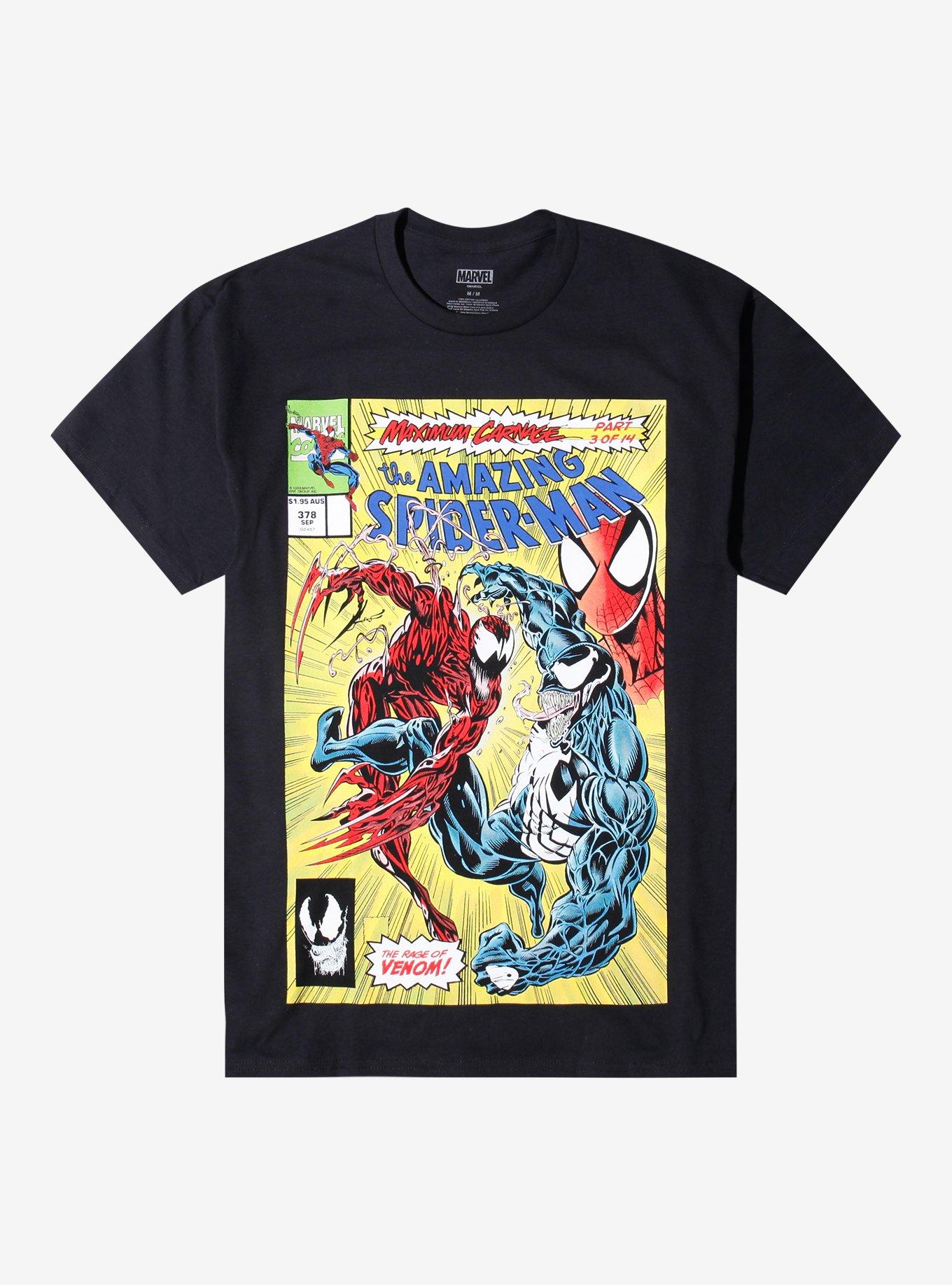 Marvel The Amazing Spider-Man Venom & Carnage Comic Cover T-Shirt, , hi-res