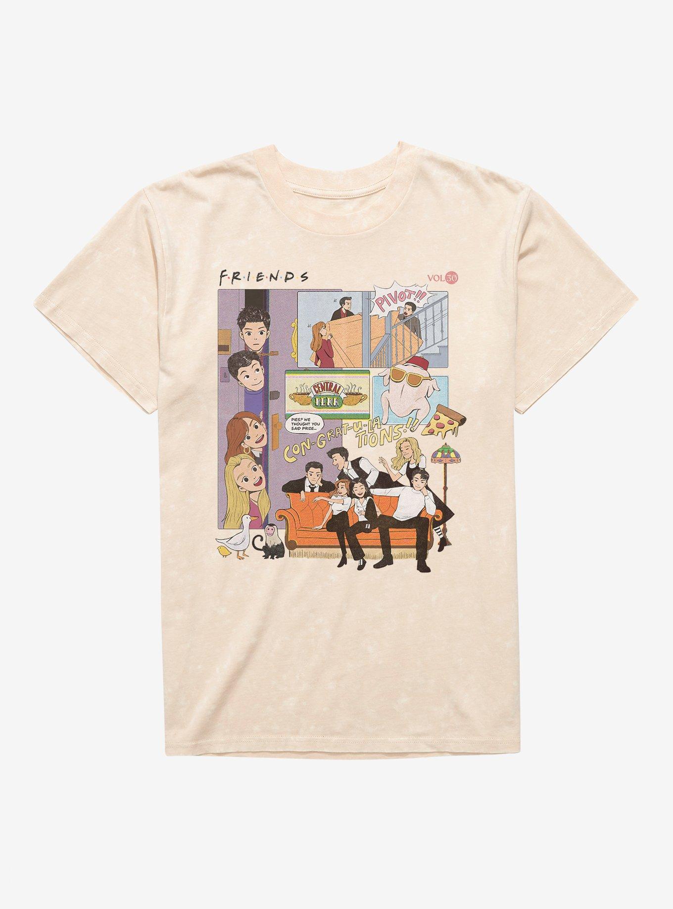 Friends Iconic Phrases Mineral Wash T-Shirt, , hi-res