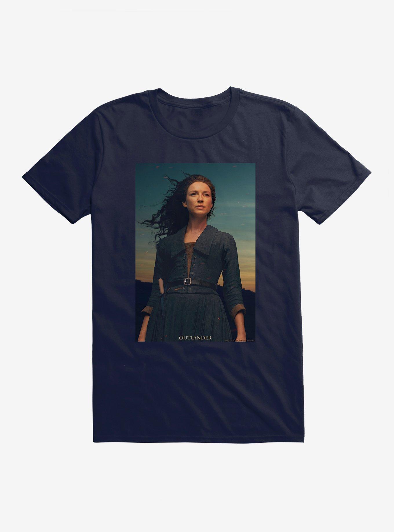 Outlander Claire T-shirt, NAVY, hi-res