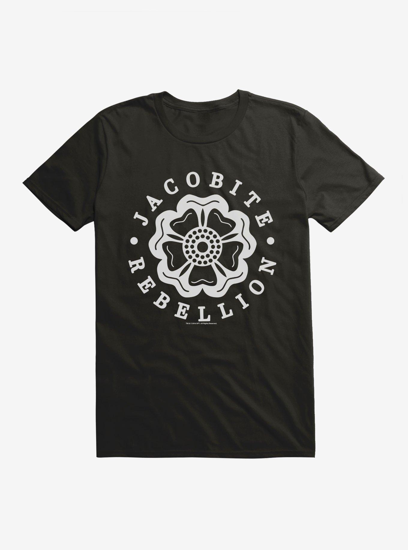 Outlander Jacobite Rebellion Emblem T-Shirt, BLACK, hi-res