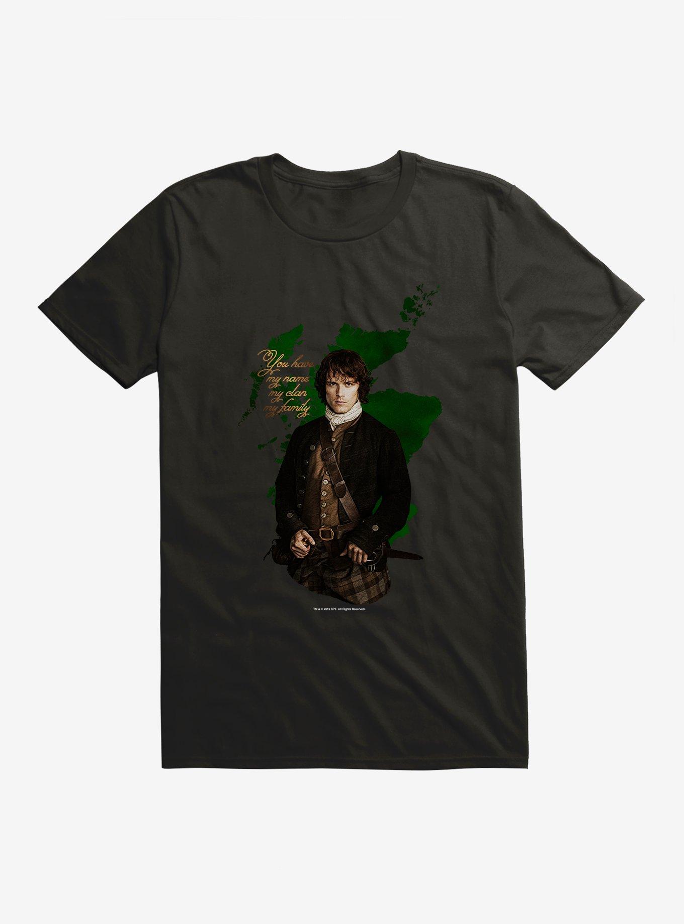 Outlander Jamie Portrait T-Shirt, BLACK, hi-res