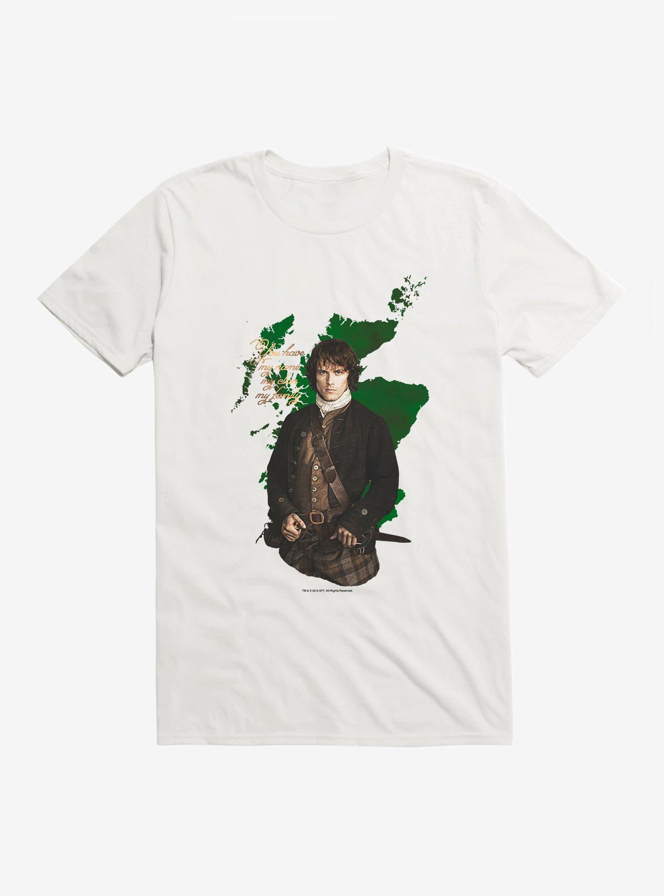 Outlander Jamie Portrait T-Shirt, WHITE, hi-res
