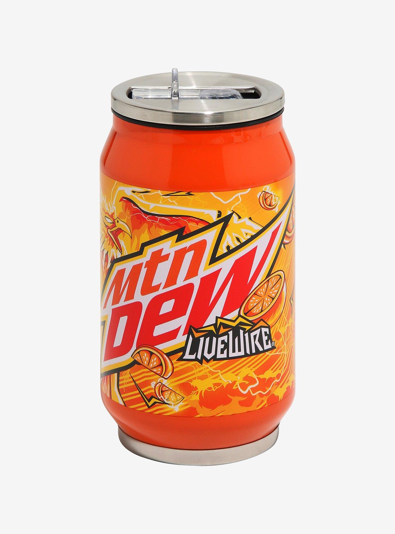 Mountain Dew Livewire Soda Can Water Bottle, , hi-res