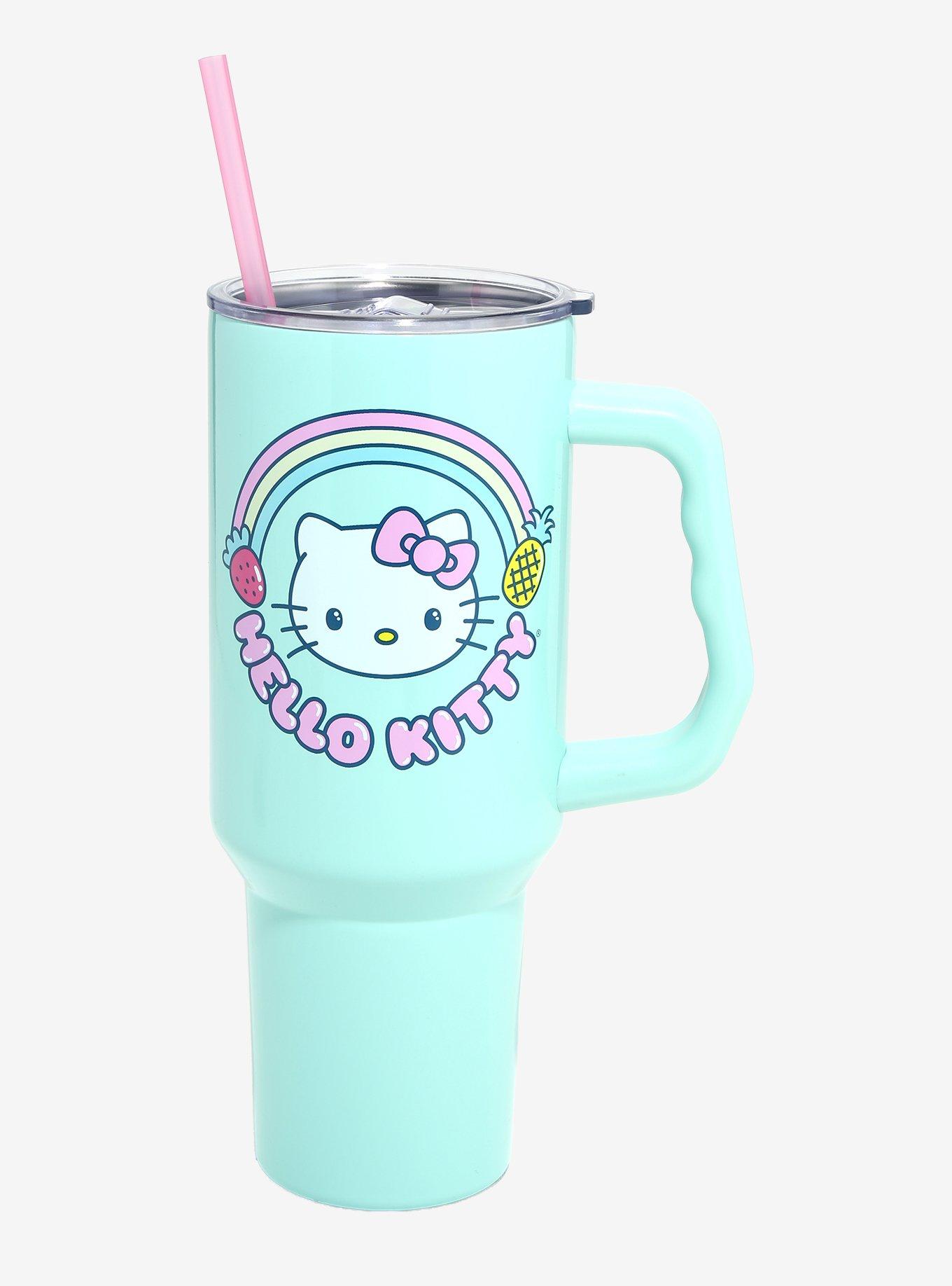 Hello Kitty Rainbow Tropical Stainless Steel Travel Cup, , hi-res