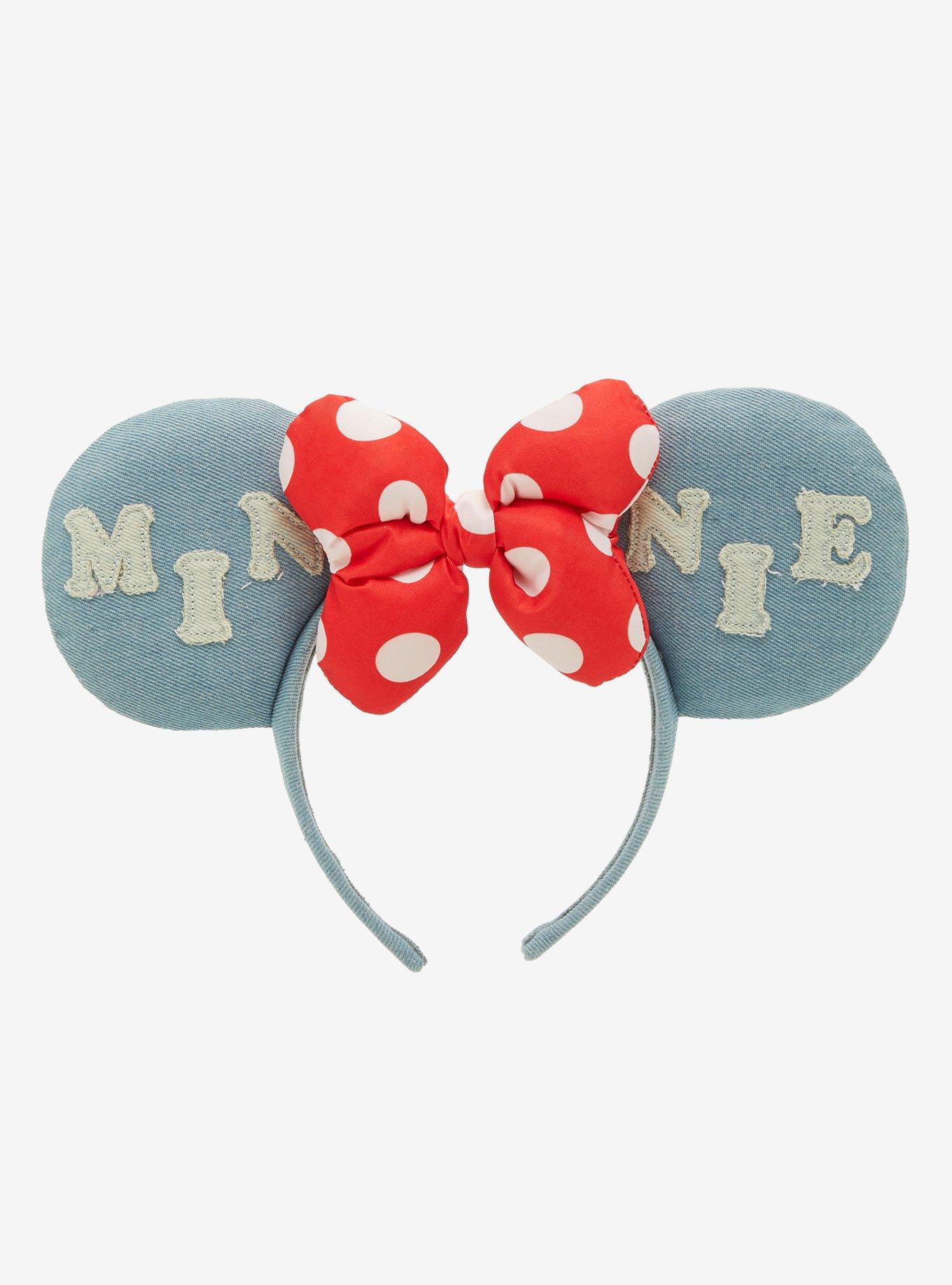 Disney Mickey Mouse Denim Ears Headband - BoxLunch Exclusive, , hi-res