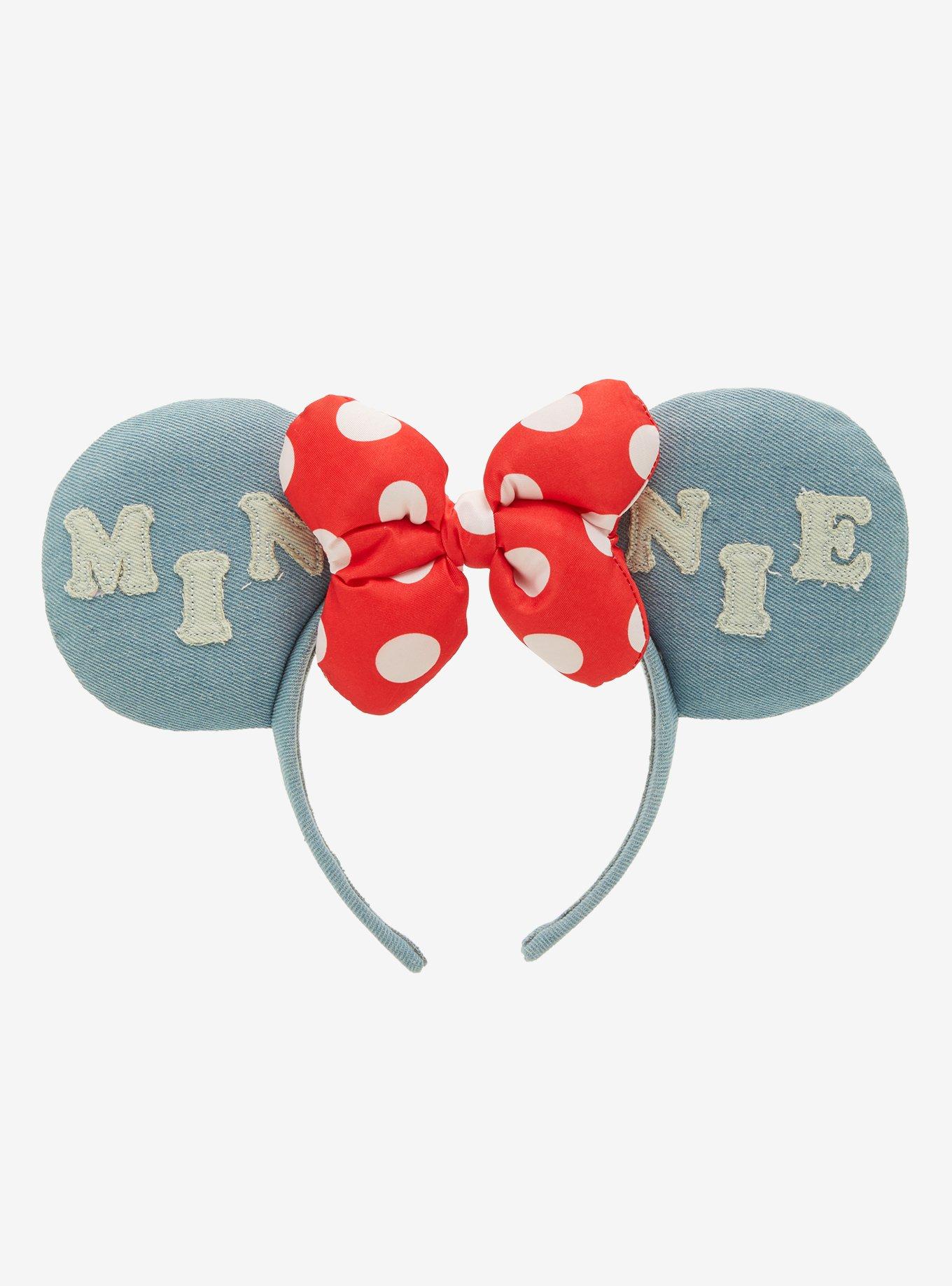 Disney Minnie Mouse Denim Ears Headband, , hi-res