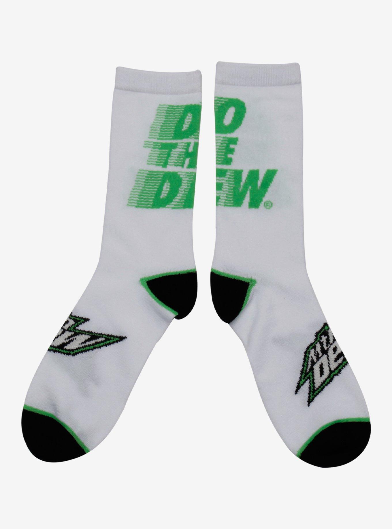 Mountain Dew Glow-In-The-Dark Crew Socks, , hi-res
