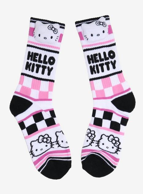 Hello Kitty Checker Plush Crew Socks | Hot Topic