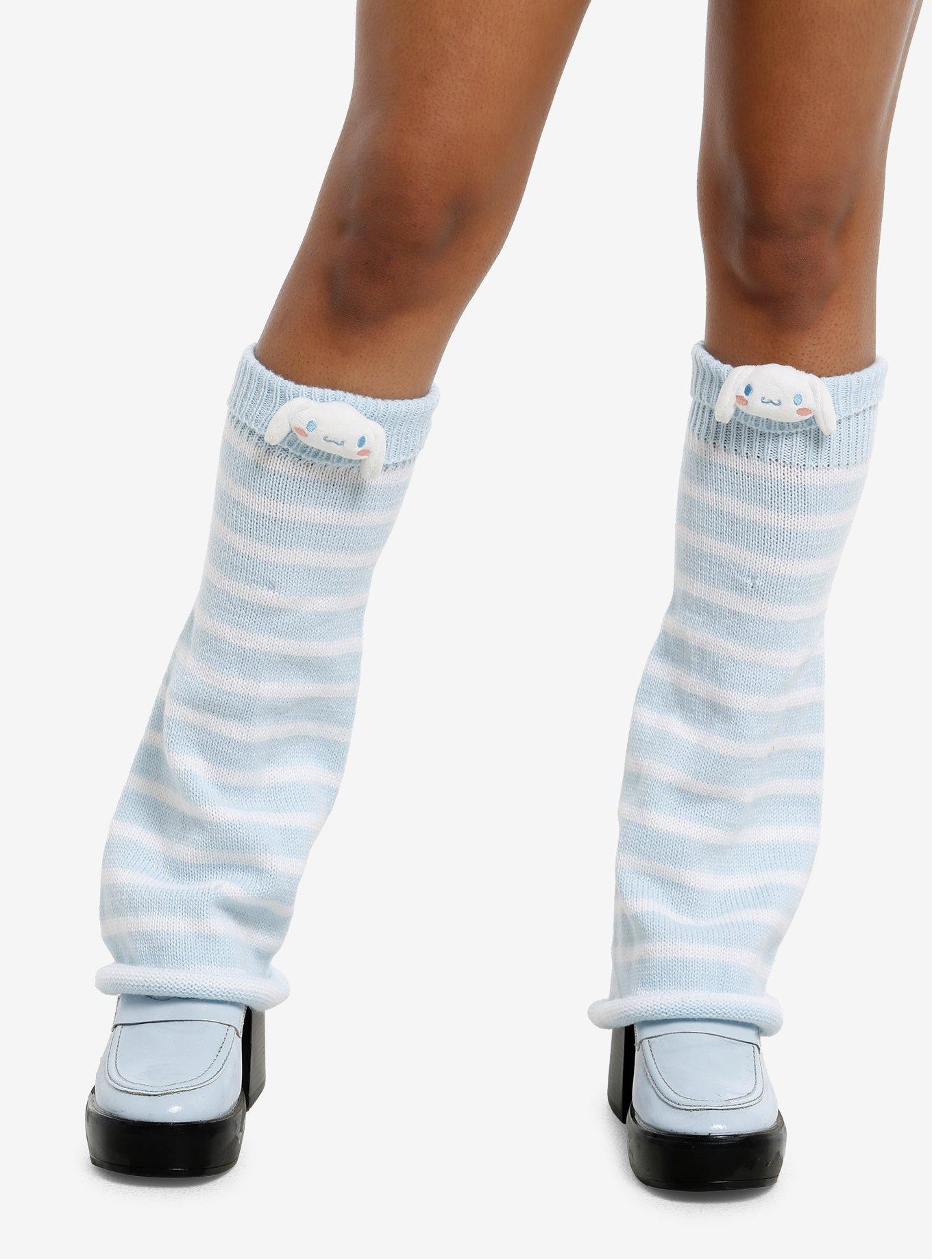 Cinnamoroll Stripe Plush Flare Leg Warmers, , hi-res