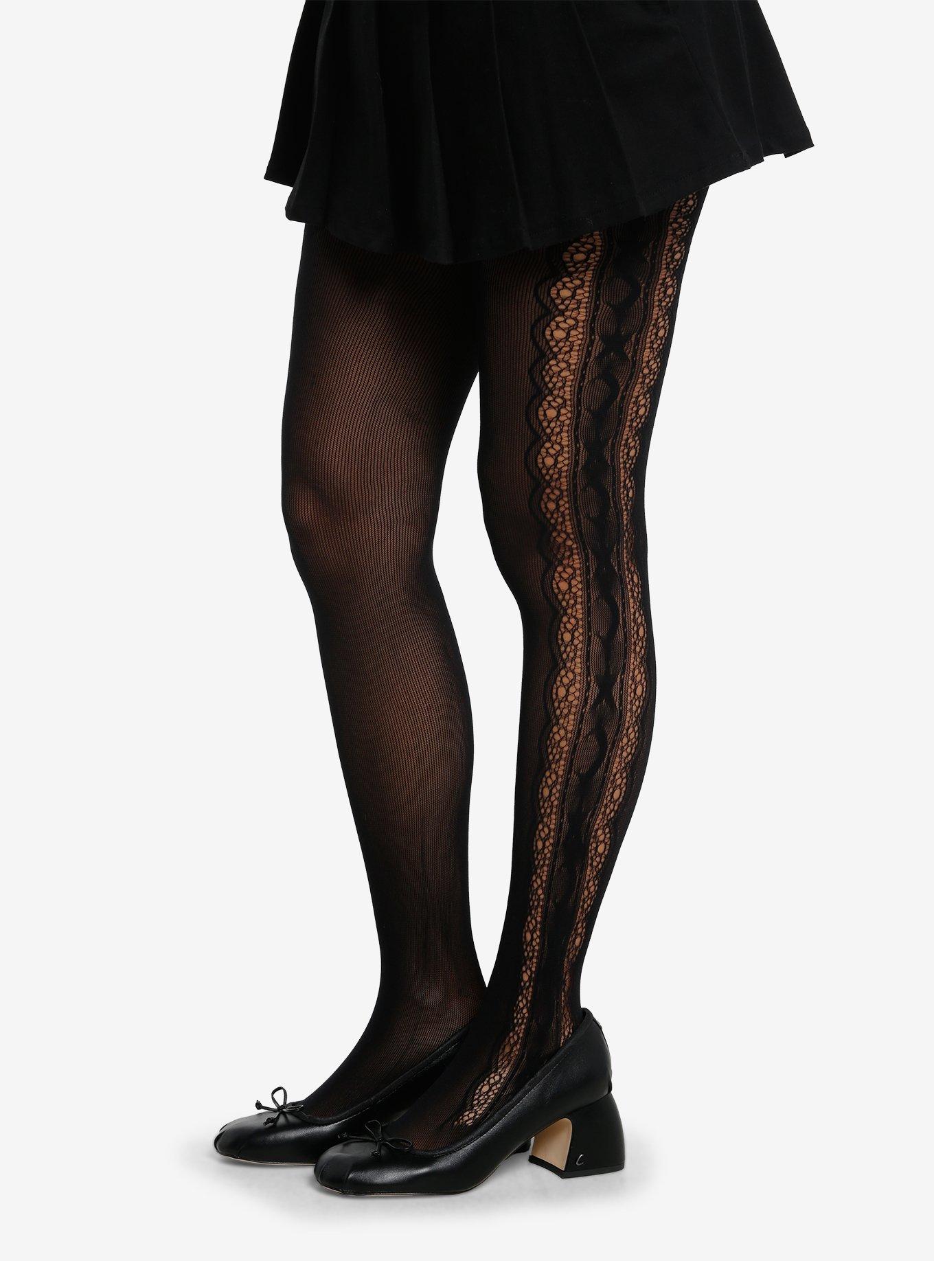 Black Star & Moon Lace Tights