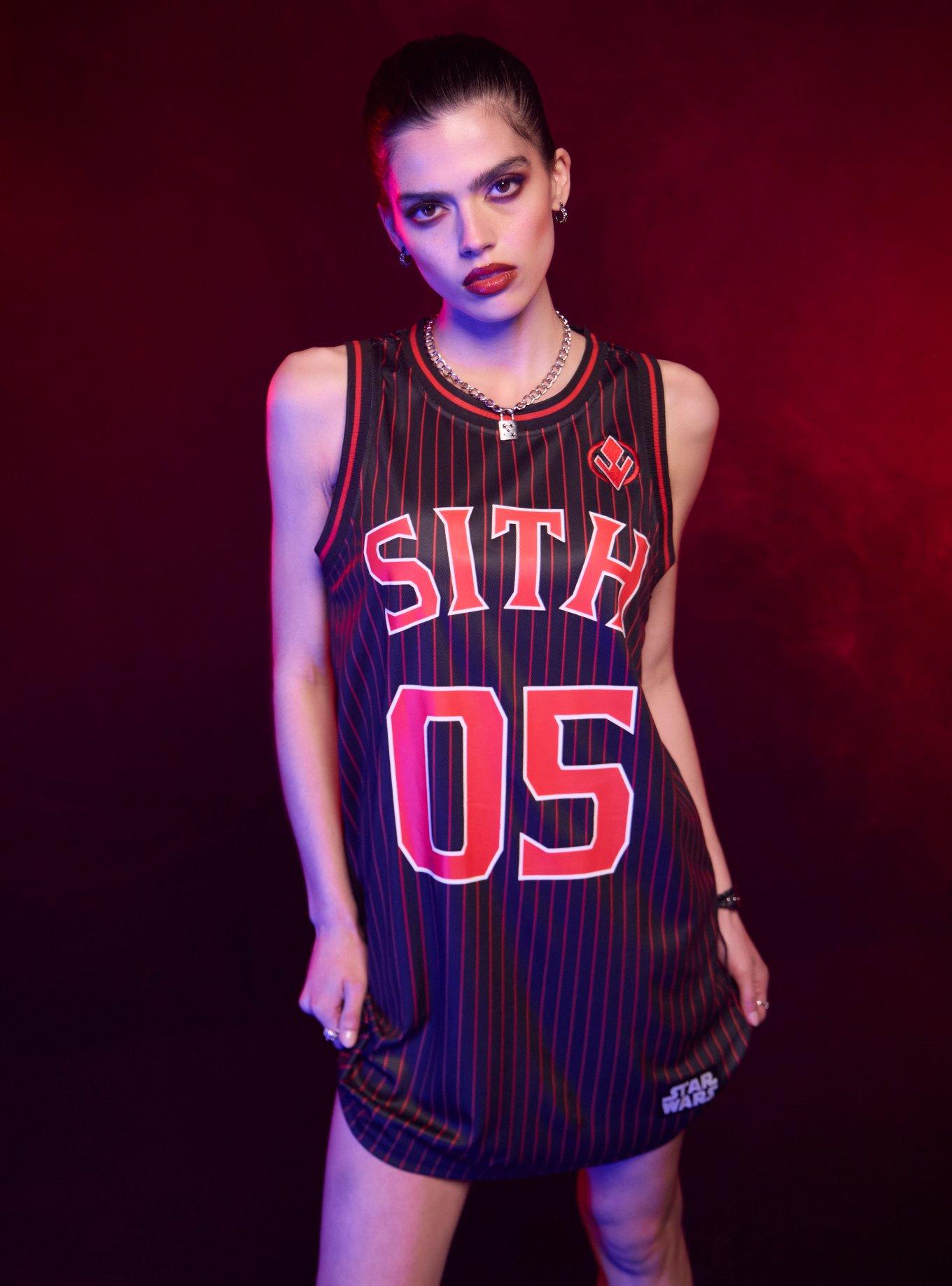 pink bulls jersey dress Star Wars Sith Pinstripe Homecoming Dresseswith Jacket