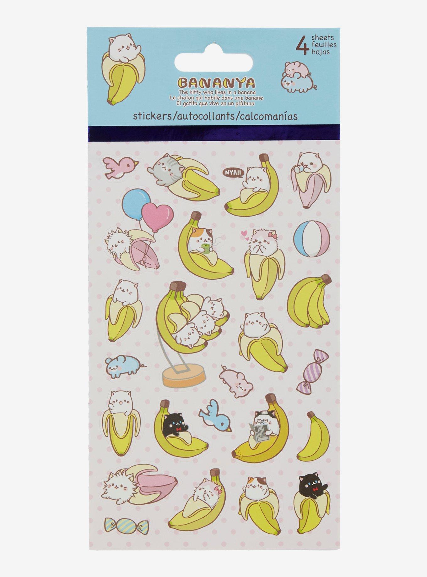 Bananya Sticker Sheet Set, , hi-res