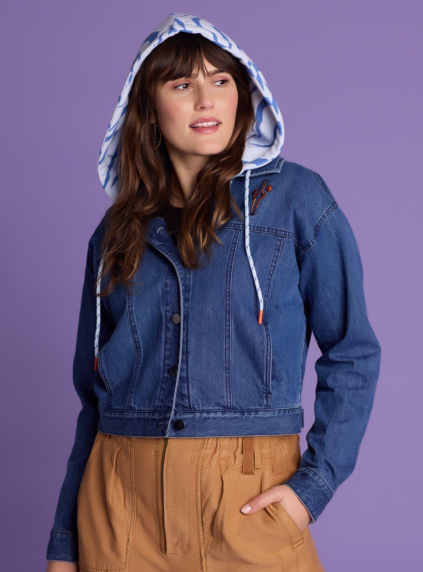 Her Universe Star Wars Ahsoka Tano Hooded Denim Jacket Her Universe Exclusive 