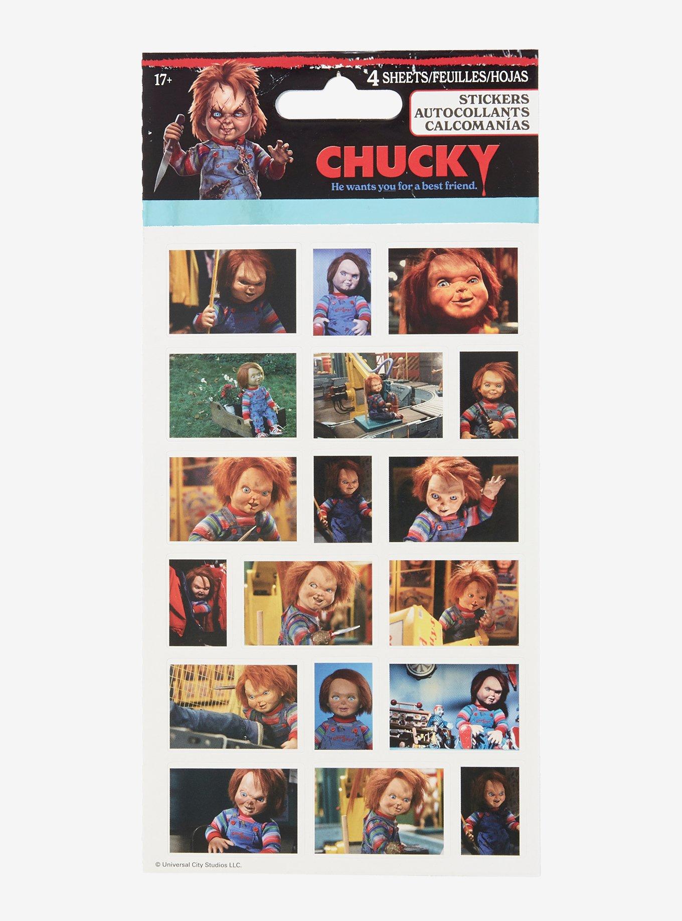 Chucky Sticker Sheet, , hi-res