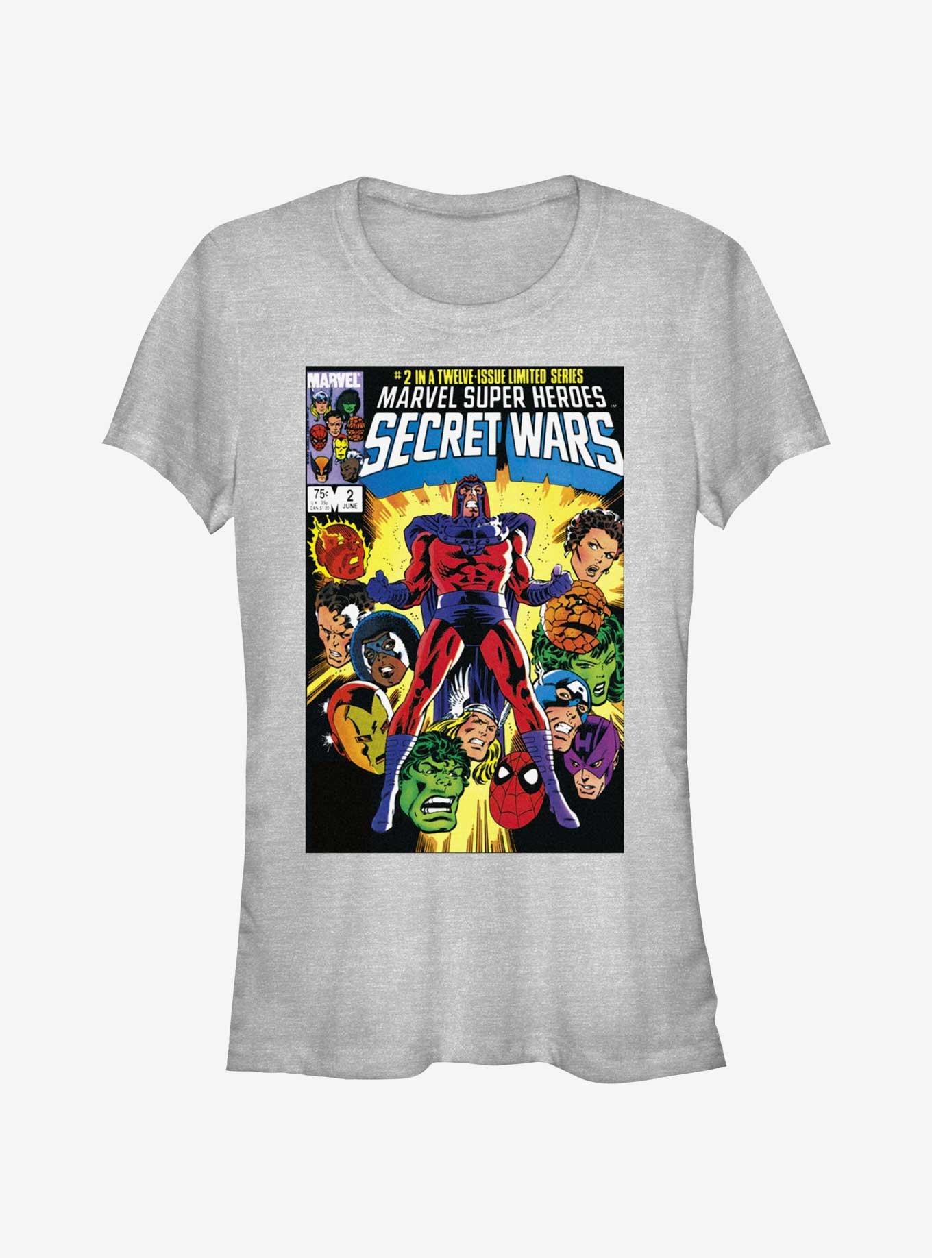 Marvel Secret Wars Comic Cover Vol2 Avengers Girls T-Shirt, ATH HTR, hi-res