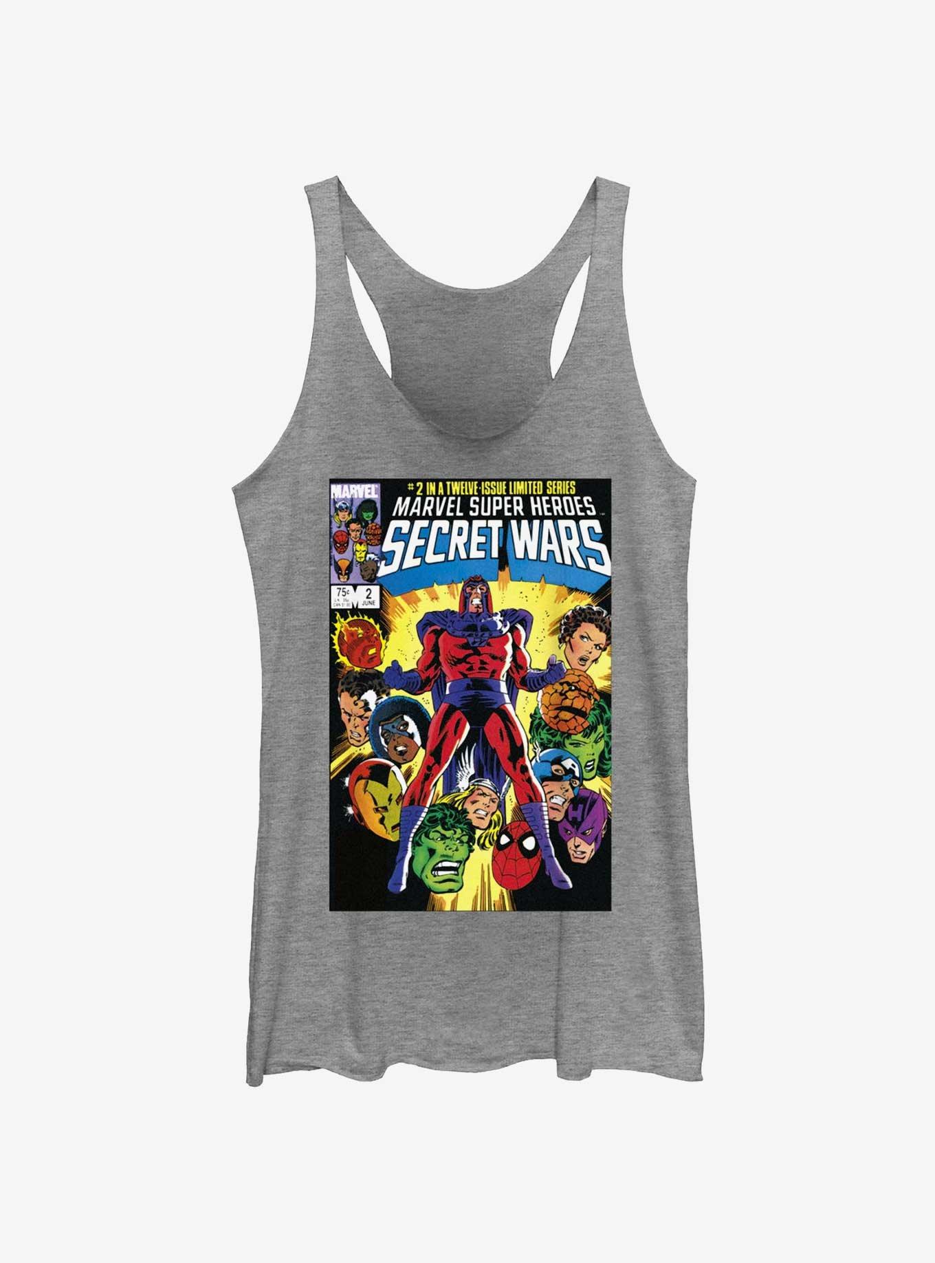 Marvel Secret Wars Comic Cover Vol2 Avengers Girls Tank, GRAY HTR, hi-res