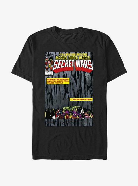 Marvel Secret Wars Comic Cover Vol4 The Hulk T-Shirt - BLACK | Hot Topic