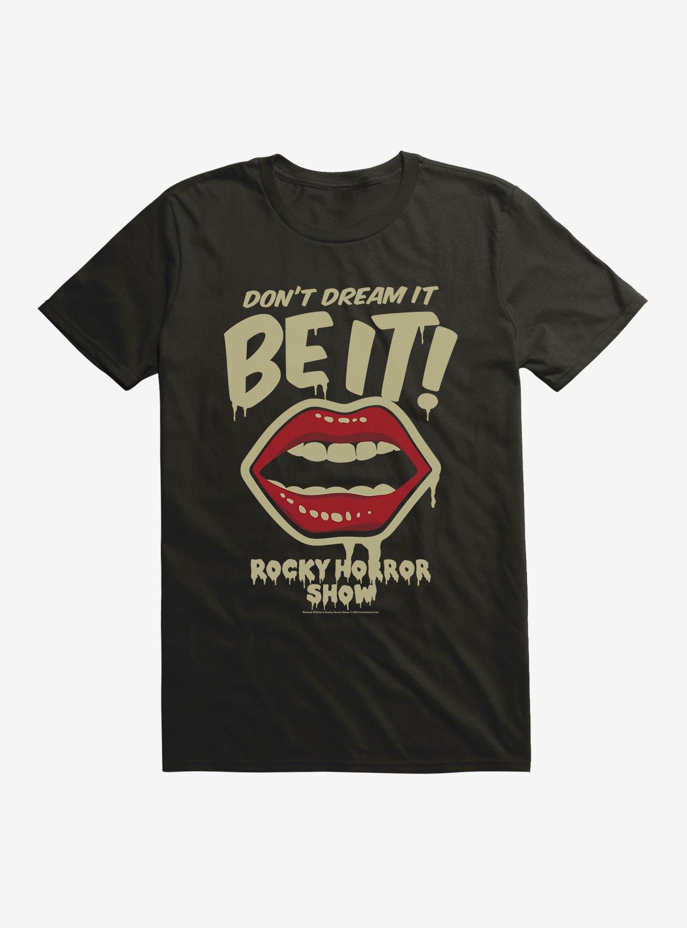 The Rocky Horror Show Don't Dream It, Be It T-Shirt, BLACK, hi-res