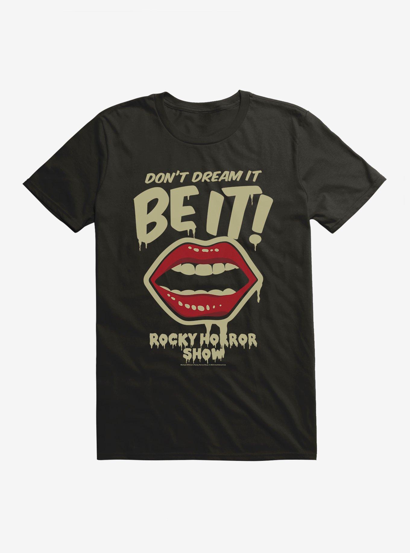 The Rocky Horror Picture Show Don't Dream It, Be It T-Shirt, BLACK, hi-res