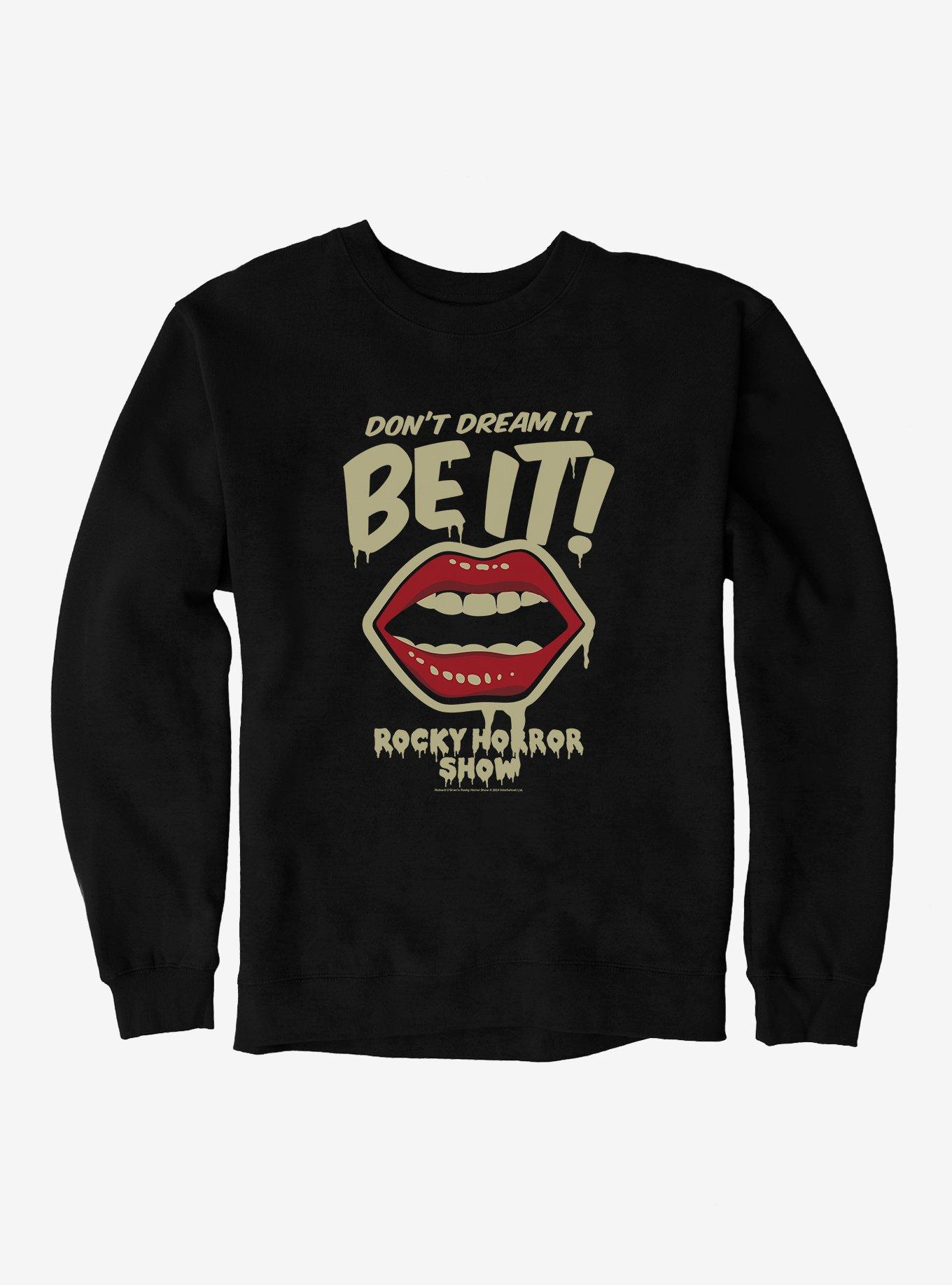 The Rocky Horror Picture Show Don't Dream It, Be It Sweatshirt, BLACK, hi-res