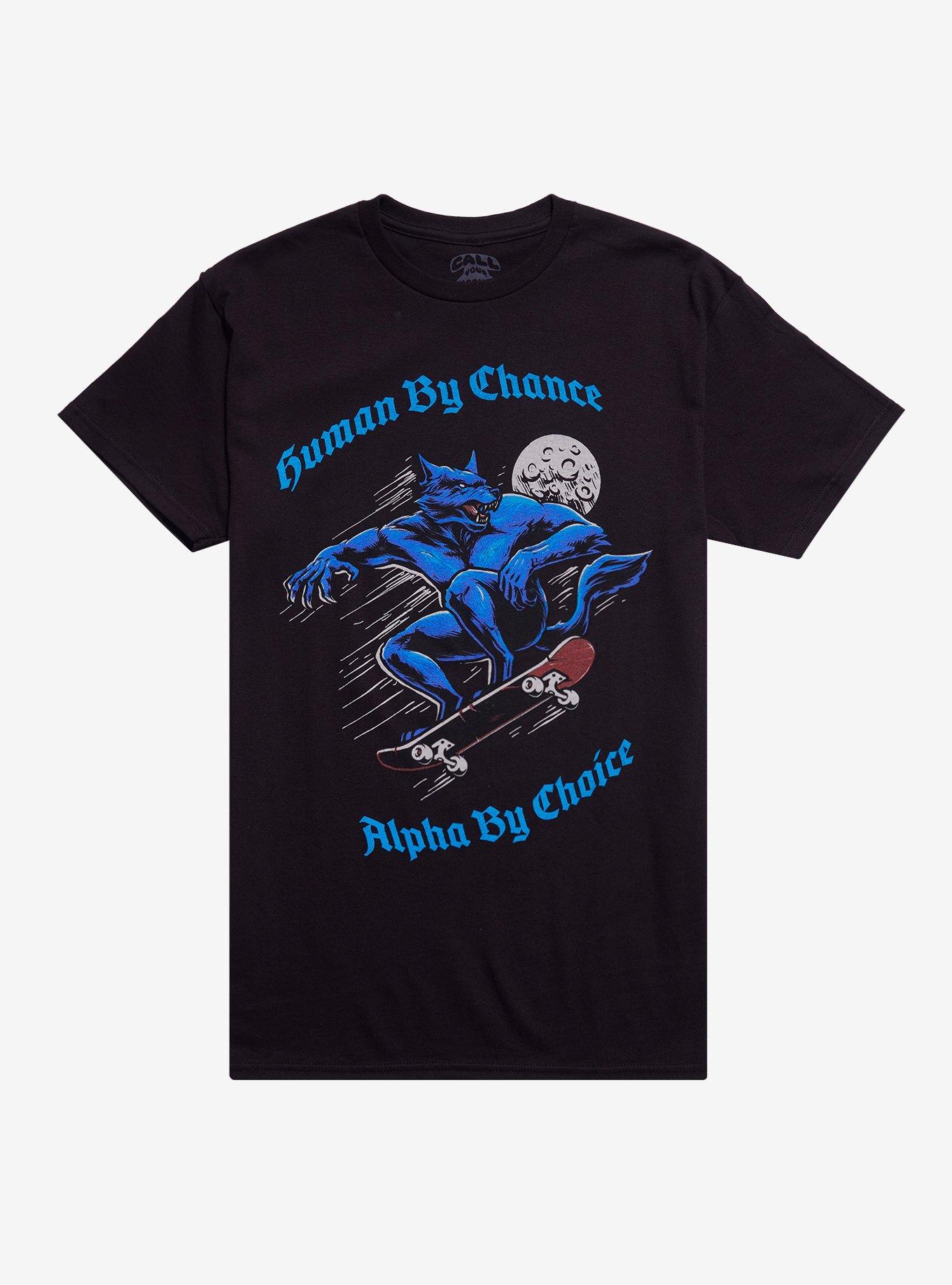 Alpha By Choice Wolf T-Shirt By Call Your Mother, BLACK, hi-res