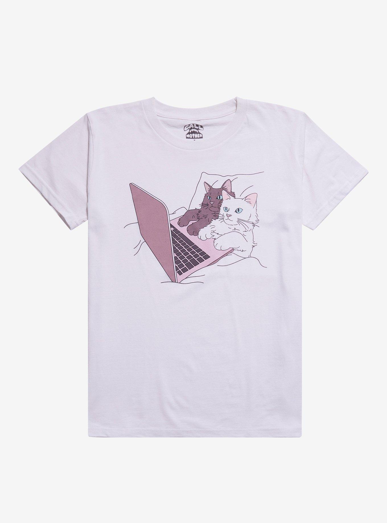 Cats Laptop T-Shirt By Call Your Mother, , hi-res