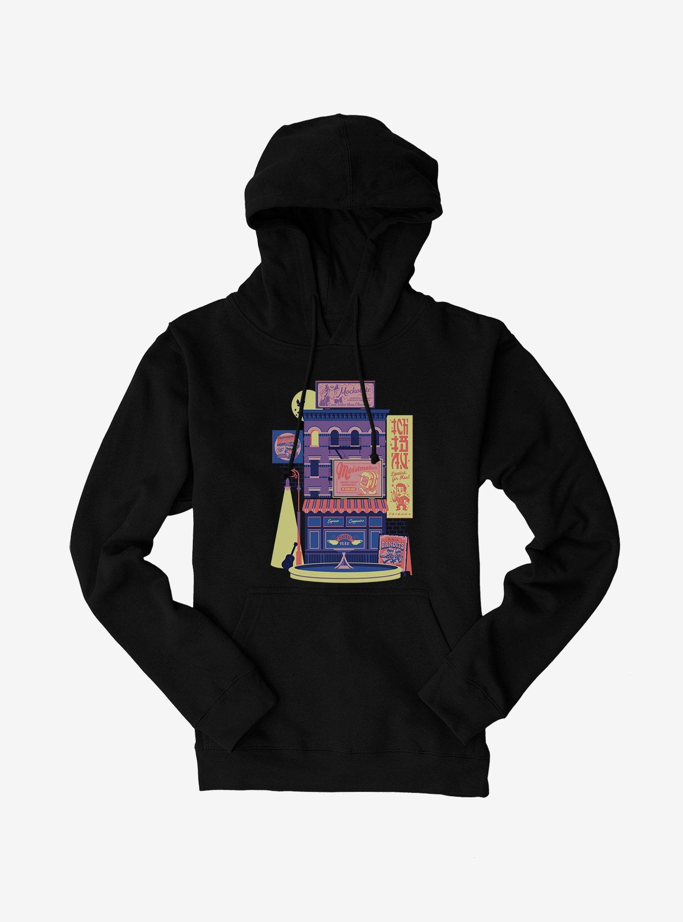 Friends Central Perk Building Hoodie, BLACK, hi-res