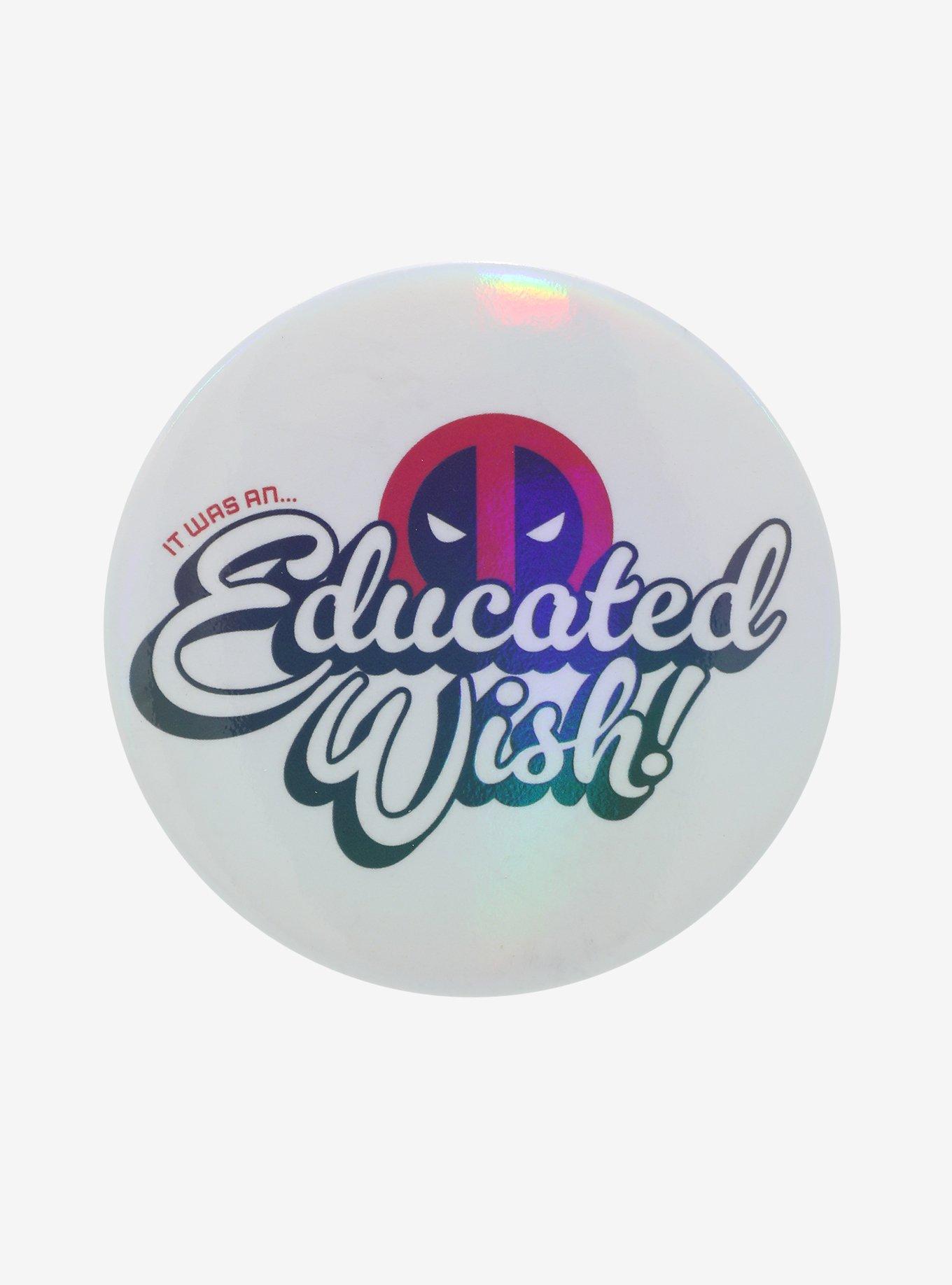 Marvel Deadpool Educated Wish Button, , hi-res