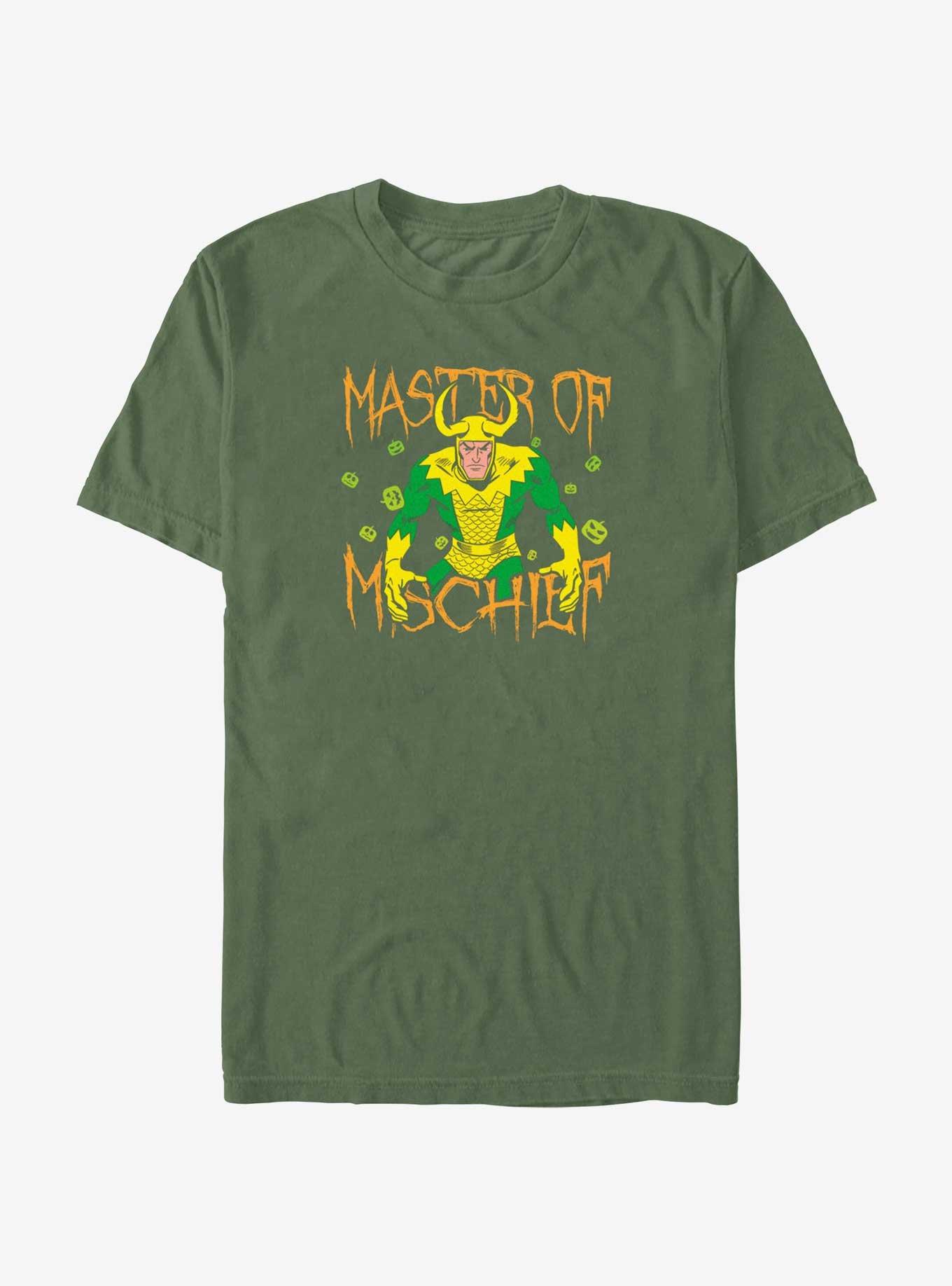 Marvel Loki Master Of Mischief Garment Dye T-Shirt, MOSS, hi-res