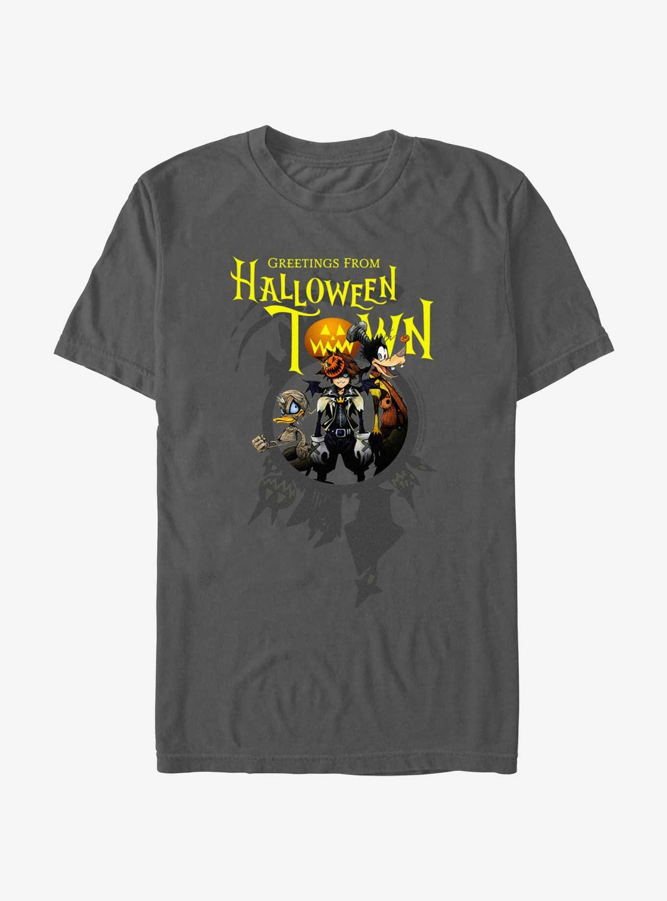 Disney Kingdom Hearts Greetings From Halloween Town Garment Dye T-Shirt, , hi-res