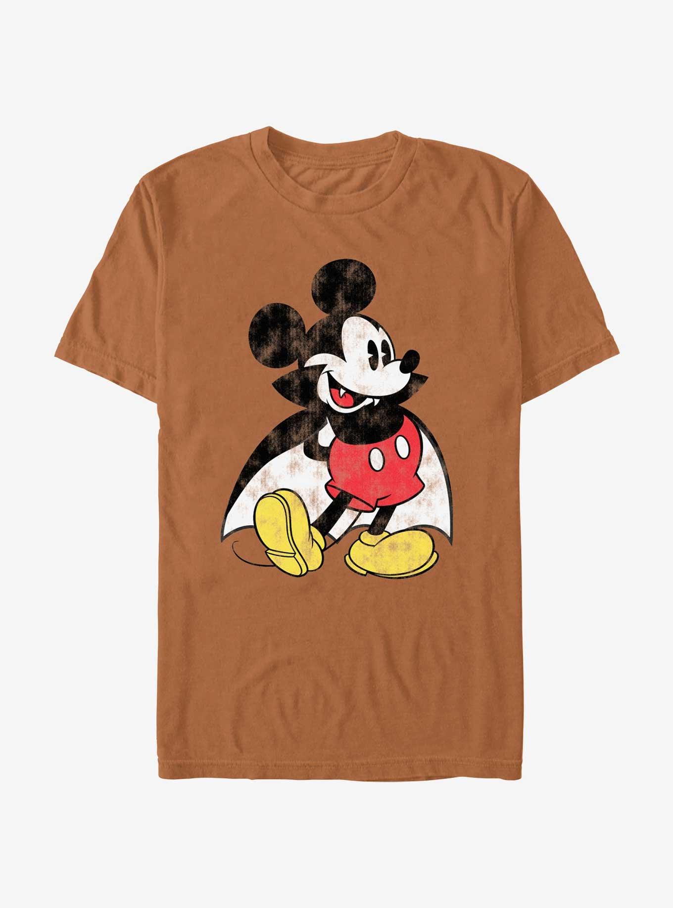 Disney Mickey Mouse Vampire Mickey Standing  Garment Dye T-Shirt, YAM, hi-res